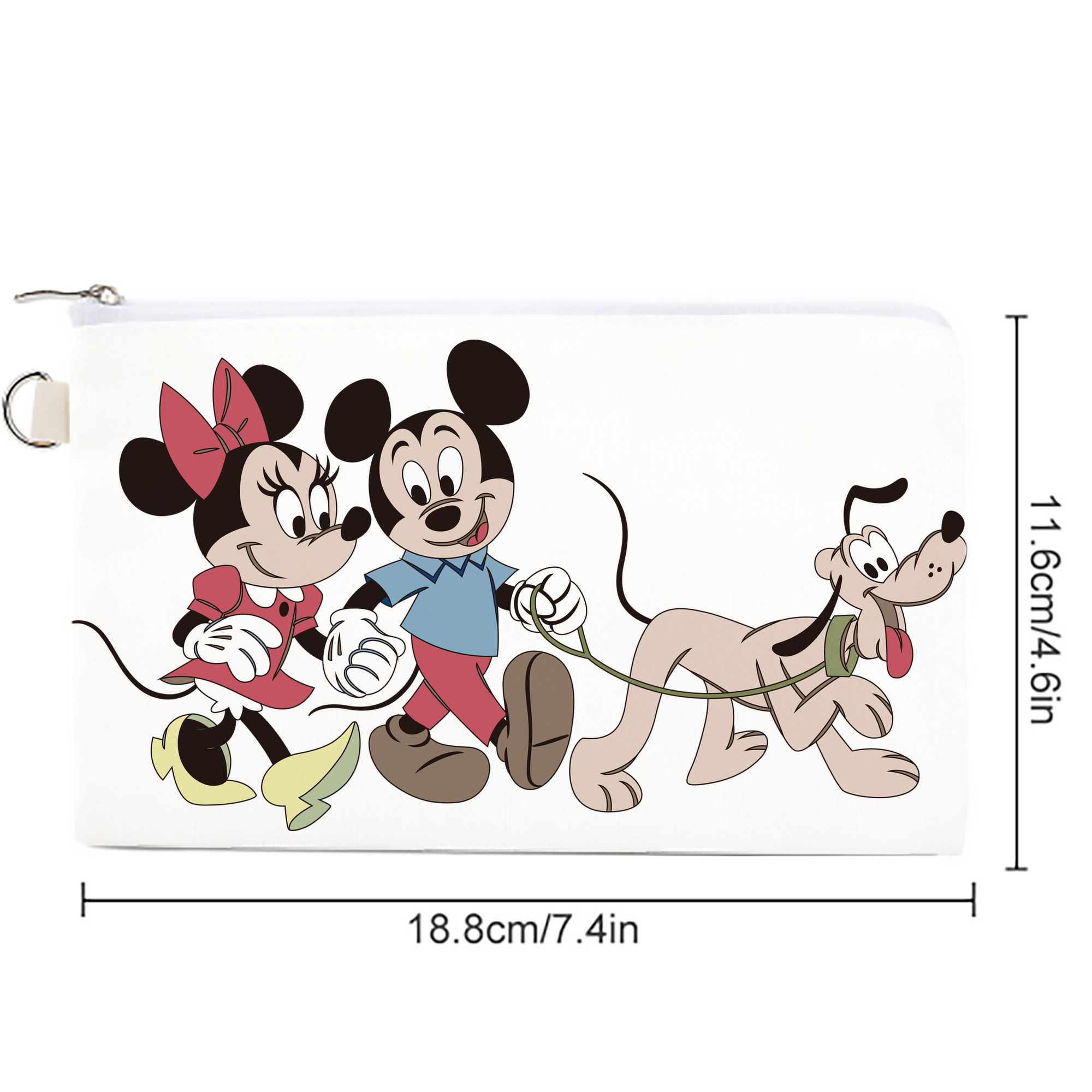 ミッキーマウス Mickey Mouse キャンバス生地ポーチ　小物入れ