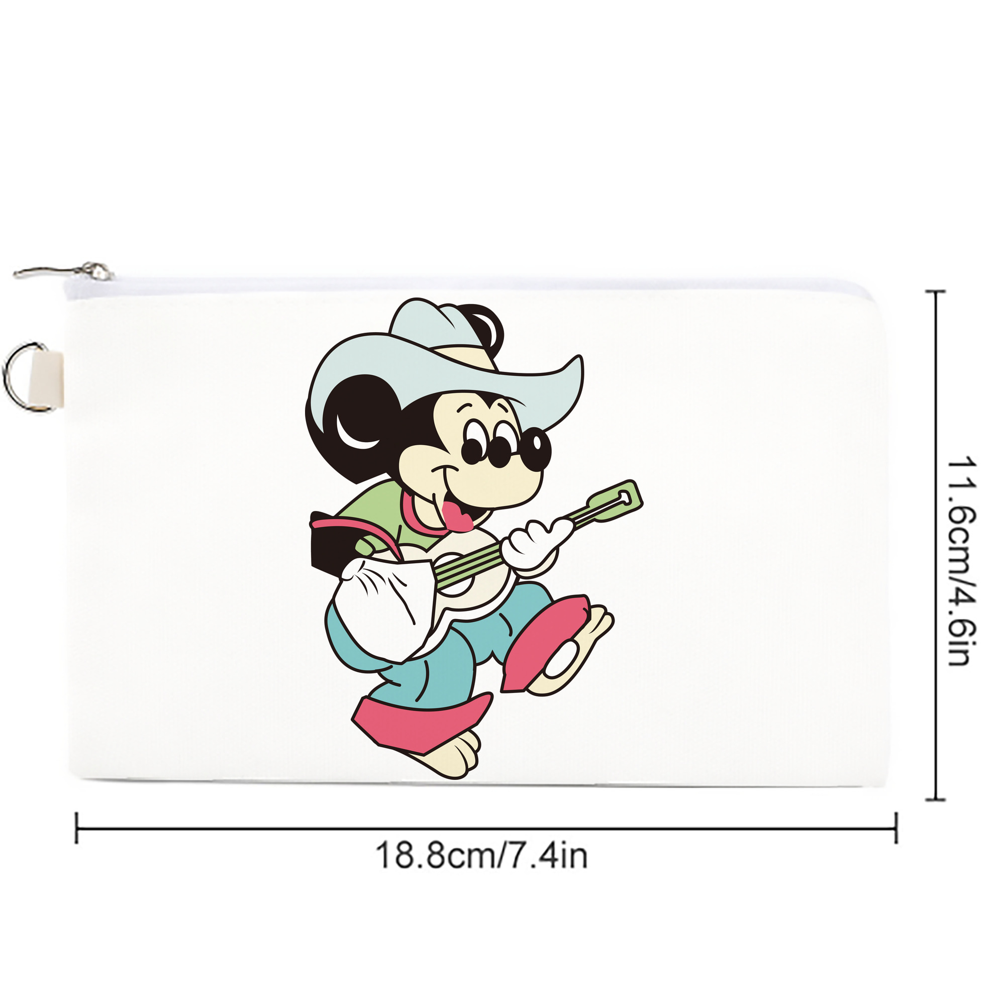 ミッキーマウス Mickey Mouse キャンバス生地ポーチ　小物入れ