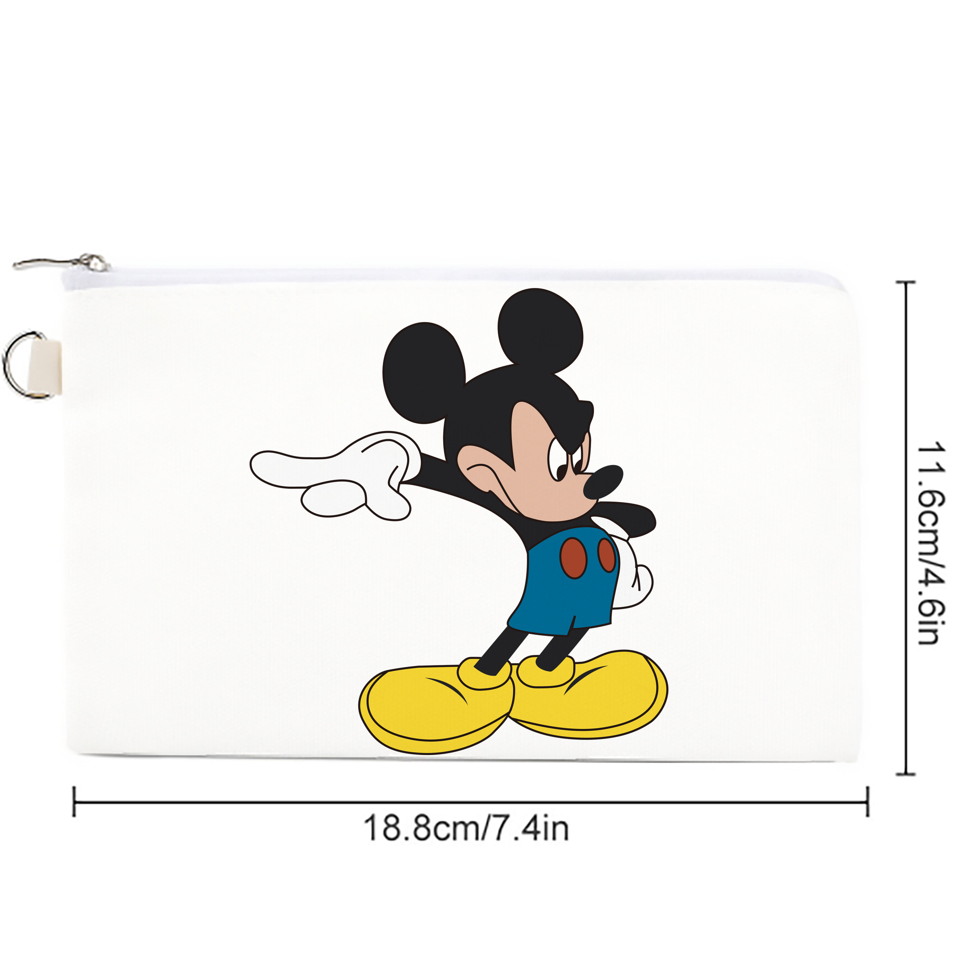 ミッキーマウス Mickey Mouse キャンバス生地ポーチ　小物入れ