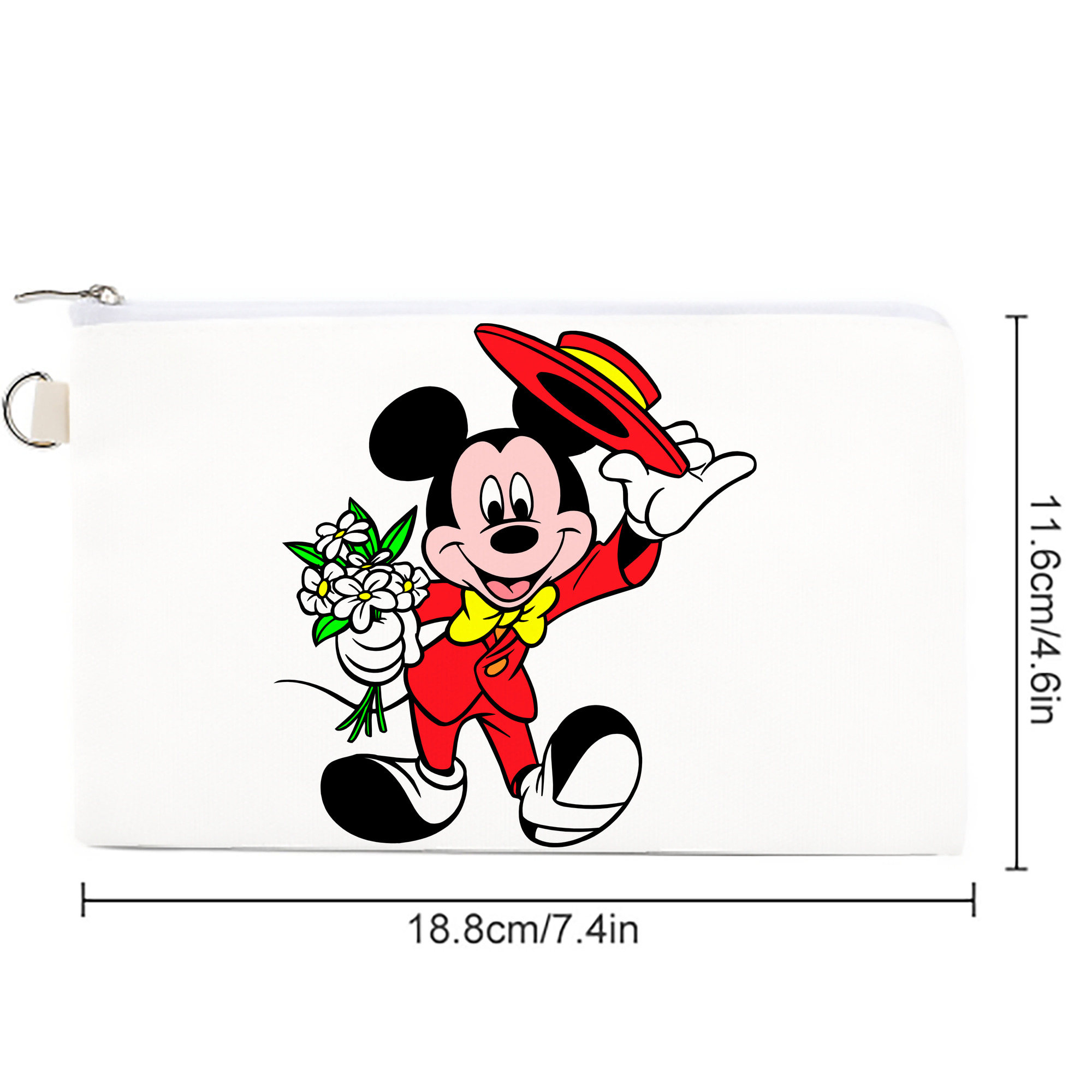 ミッキーマウス Mickey Mouse キャンバス生地ポーチ　小物入れ