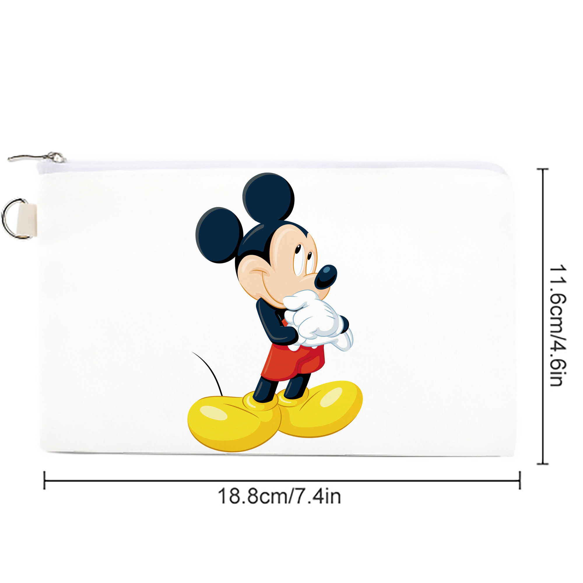 ミッキーマウス Mickey Mouse キャンバス生地ポーチ　小物入れ