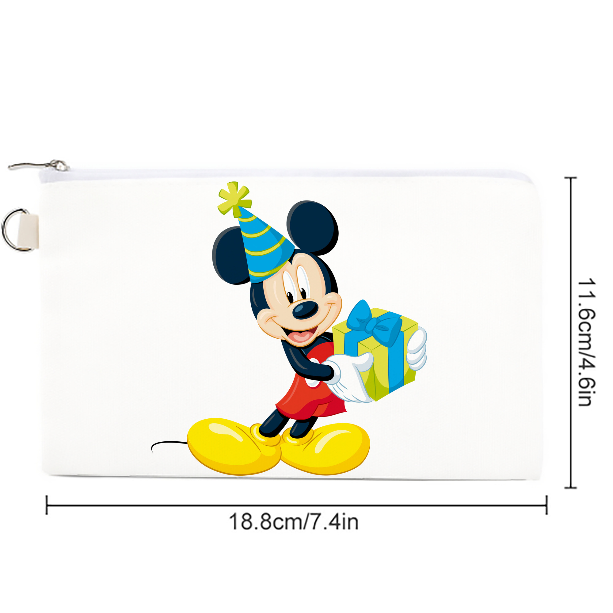 ミッキーマウス Mickey Mouse キャンバス生地ポーチ　小物入れ