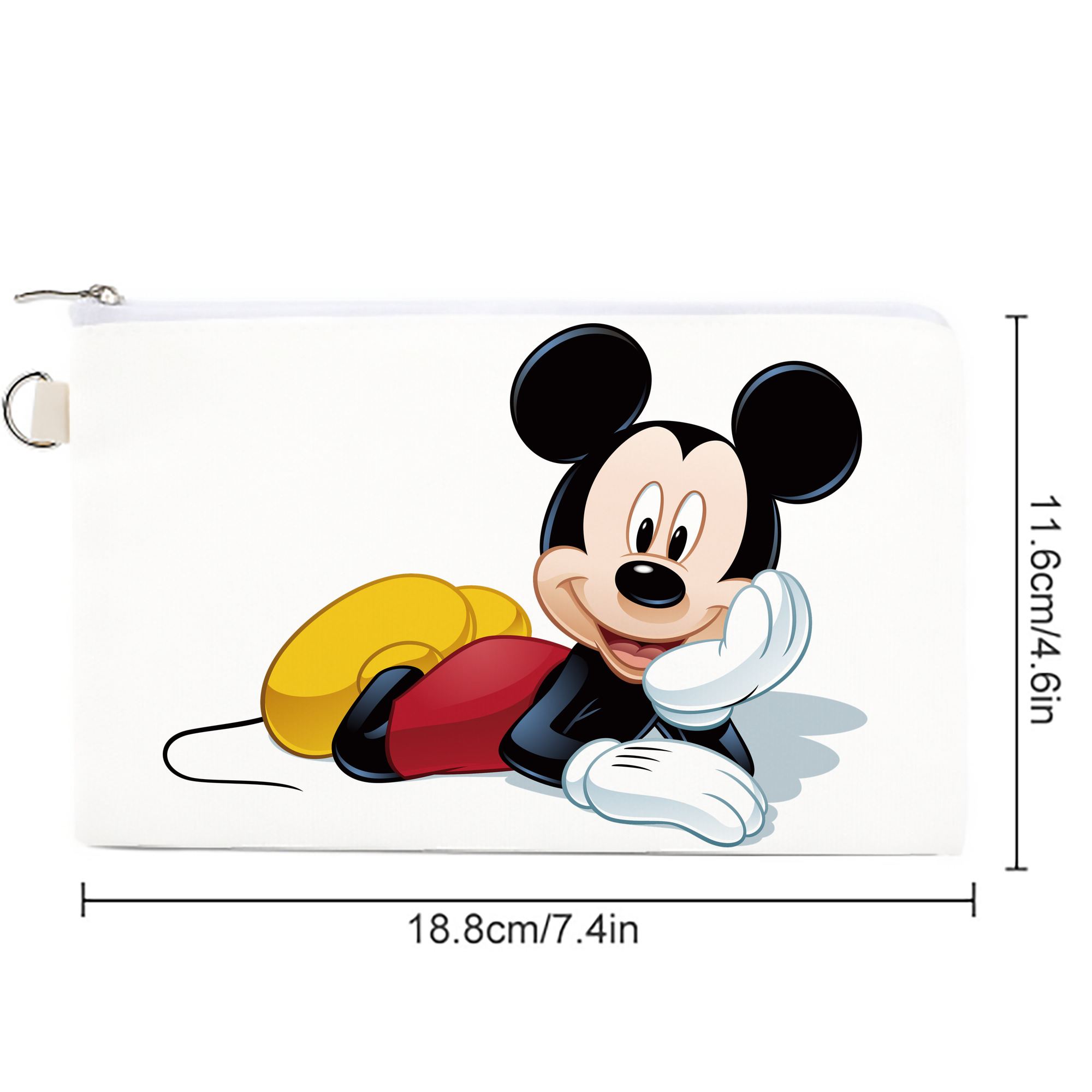 ミッキーマウス Mickey Mouse キャンバス生地ポーチ　小物入れ