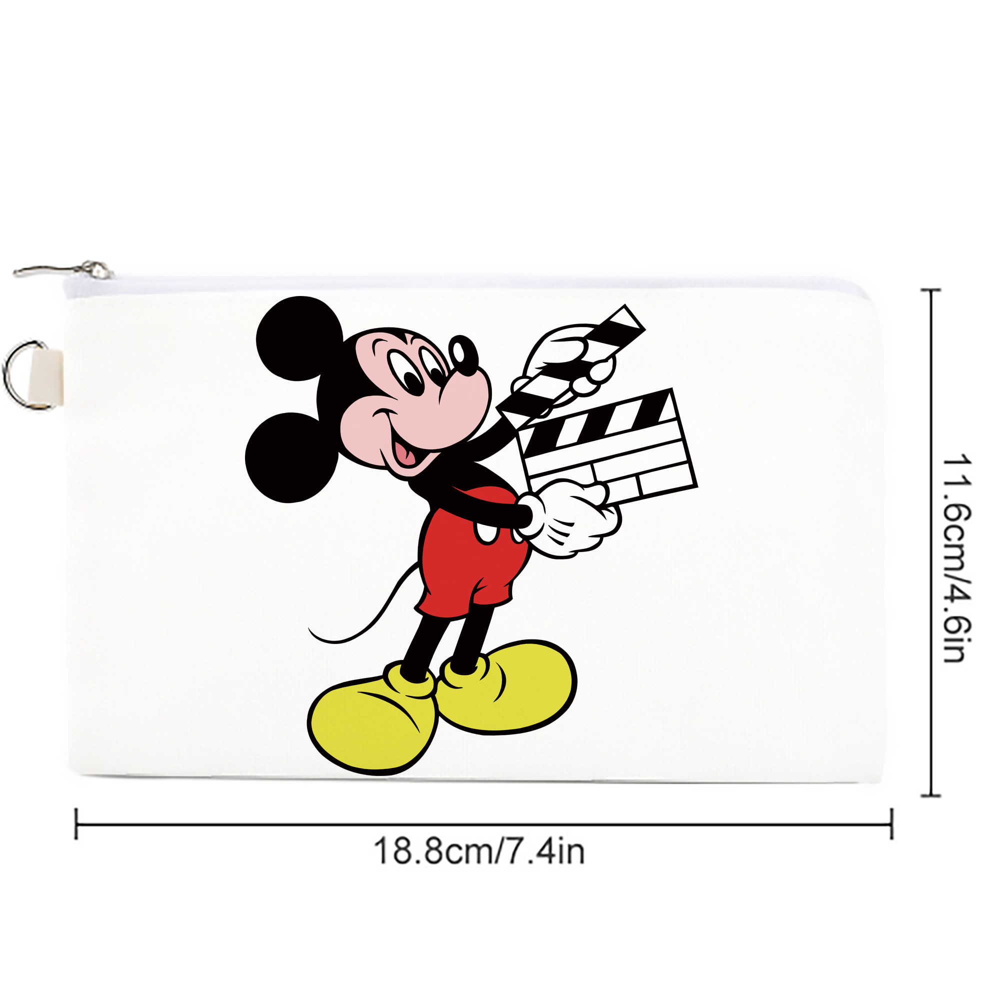 ミッキーマウス Mickey Mouse キャンバス生地ポーチ　小物入れ