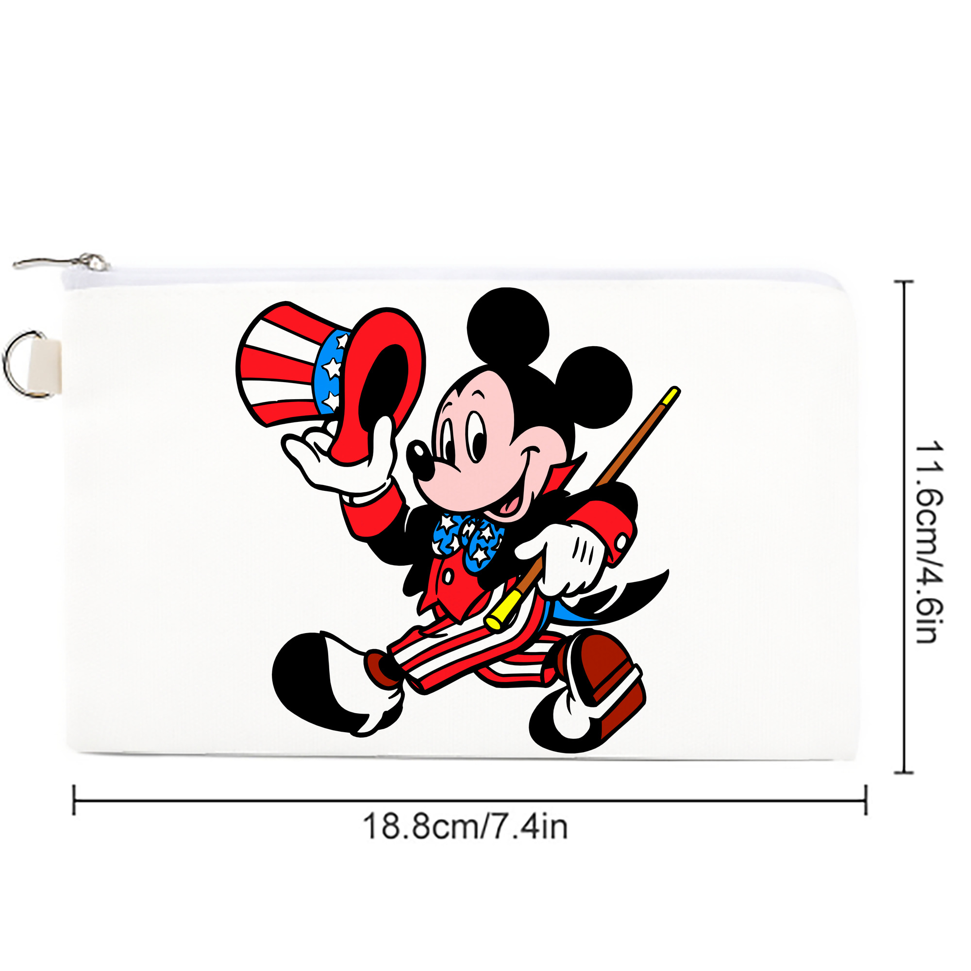 ミッキーマウス Mickey Mouse キャンバス生地ポーチ　小物入れ