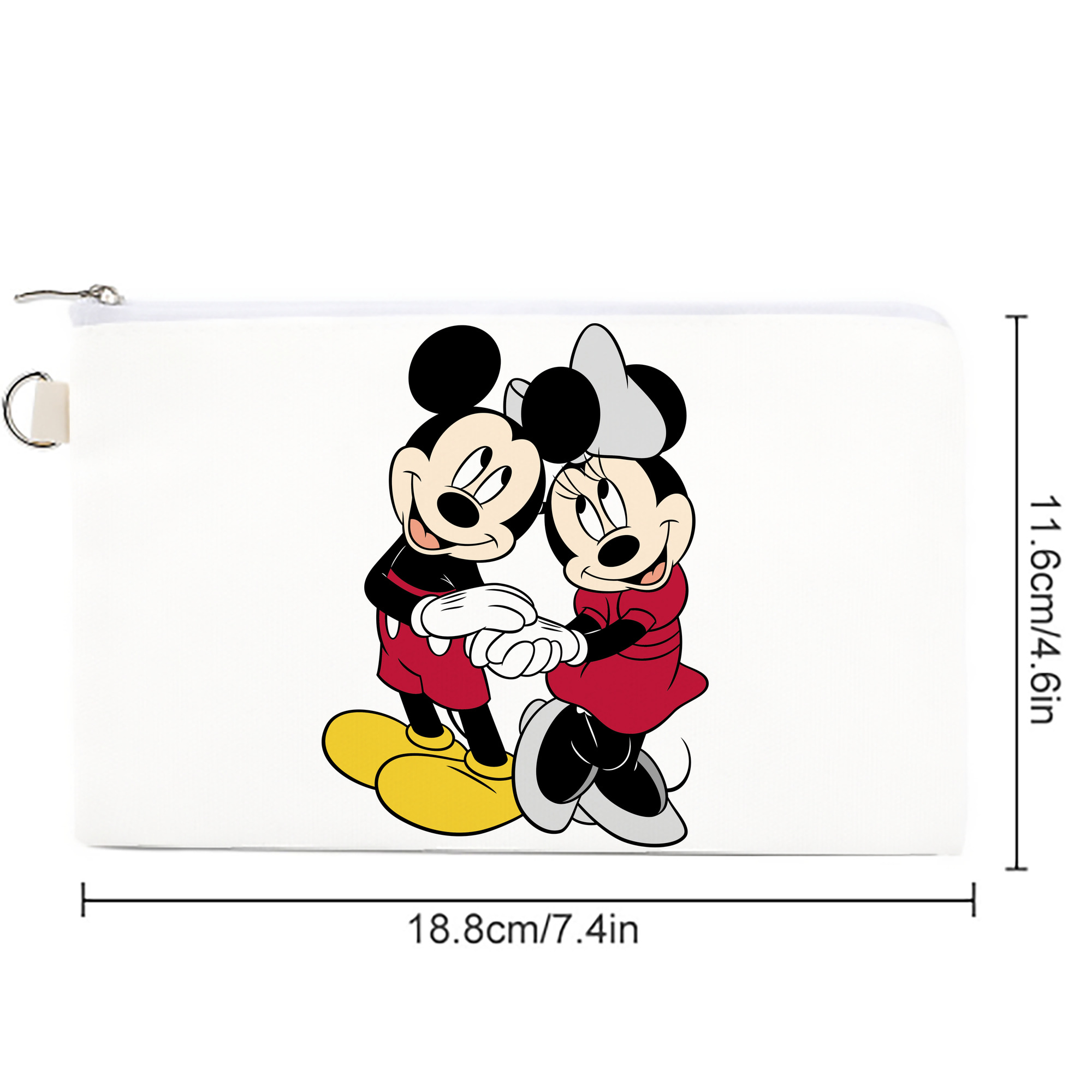 ミッキーマウス Mickey Mouse キャンバス生地ポーチ　小物入れ