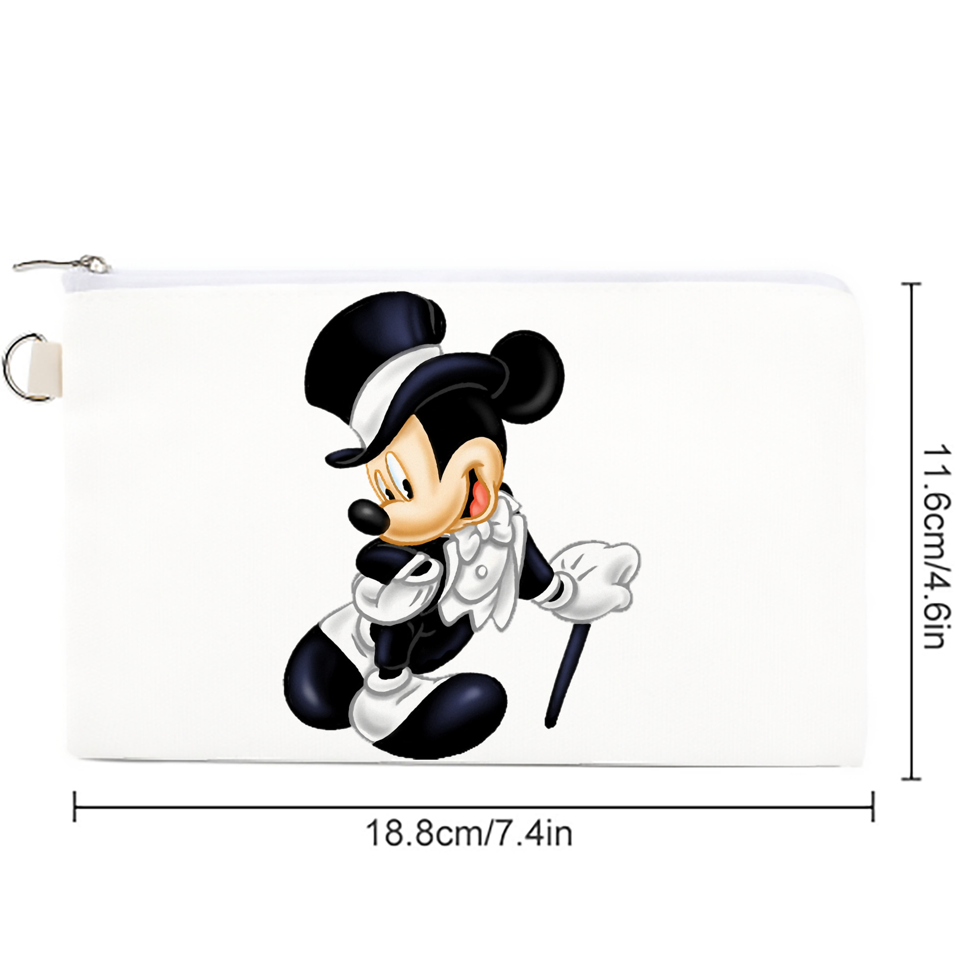 ミッキーマウス Mickey Mouse キャンバス生地ポーチ　小物入れ