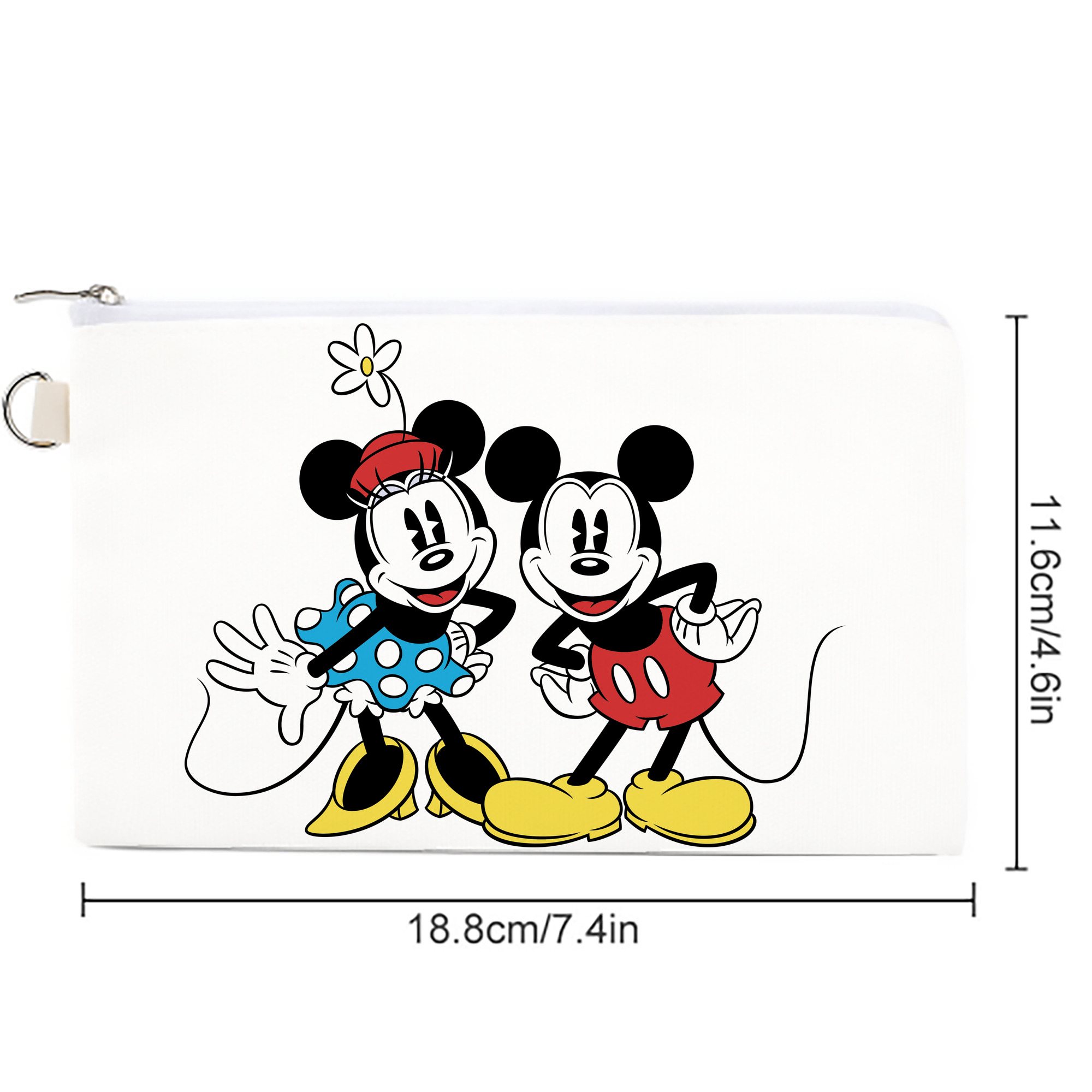 ミッキーマウス Mickey Mouse キャンバス生地ポーチ　小物入れ