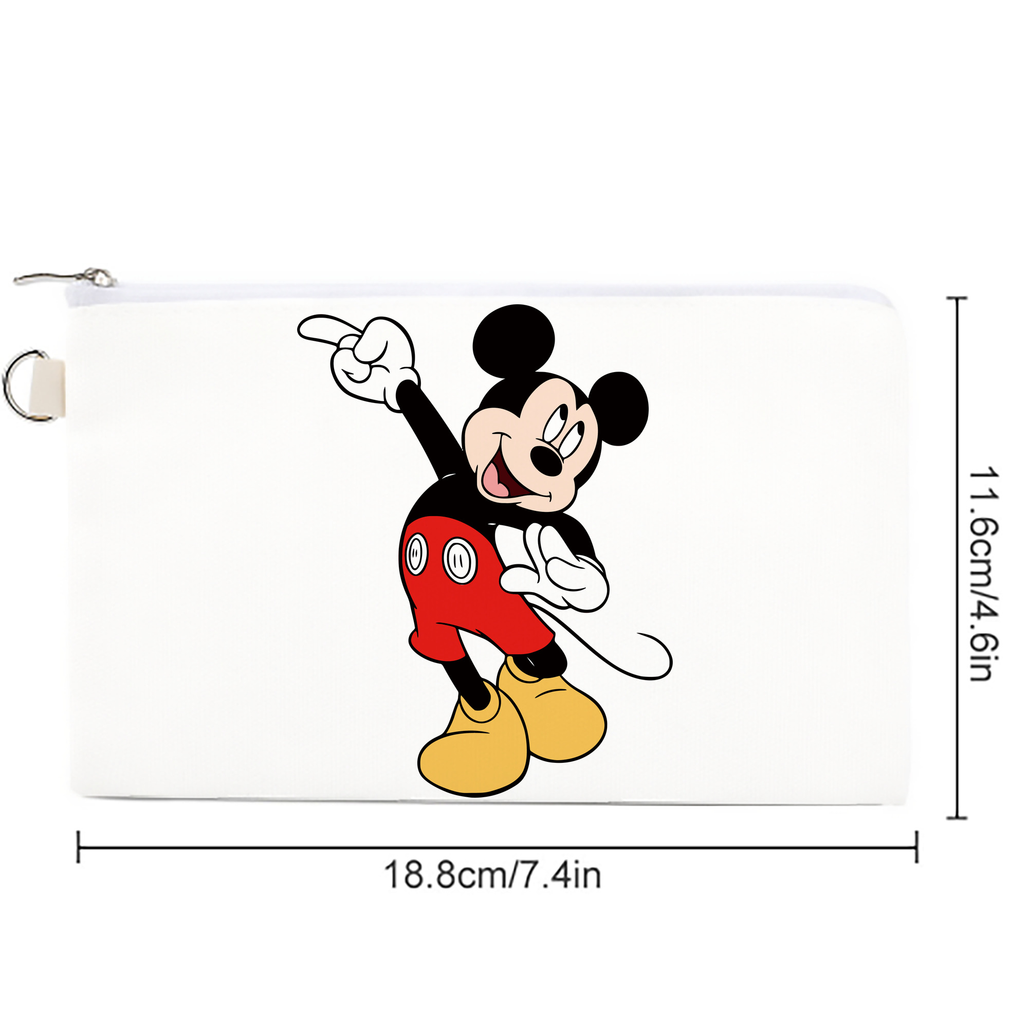 ミッキーマウス Mickey Mouse キャンバス生地ポーチ　小物入れ