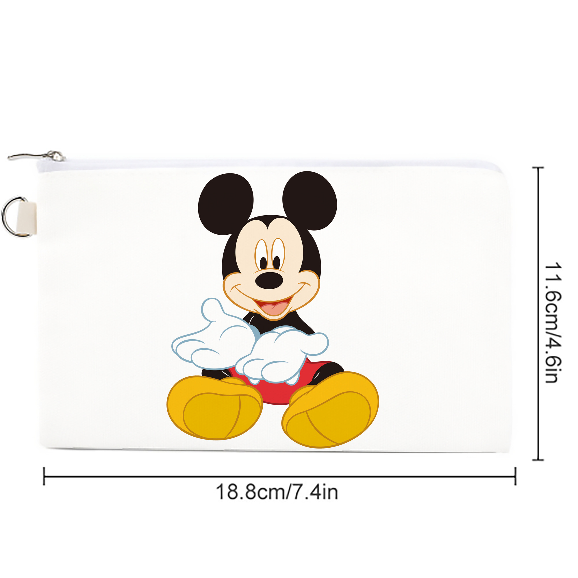 ミッキーマウス Mickey Mouse キャンバス生地ポーチ　小物入れ