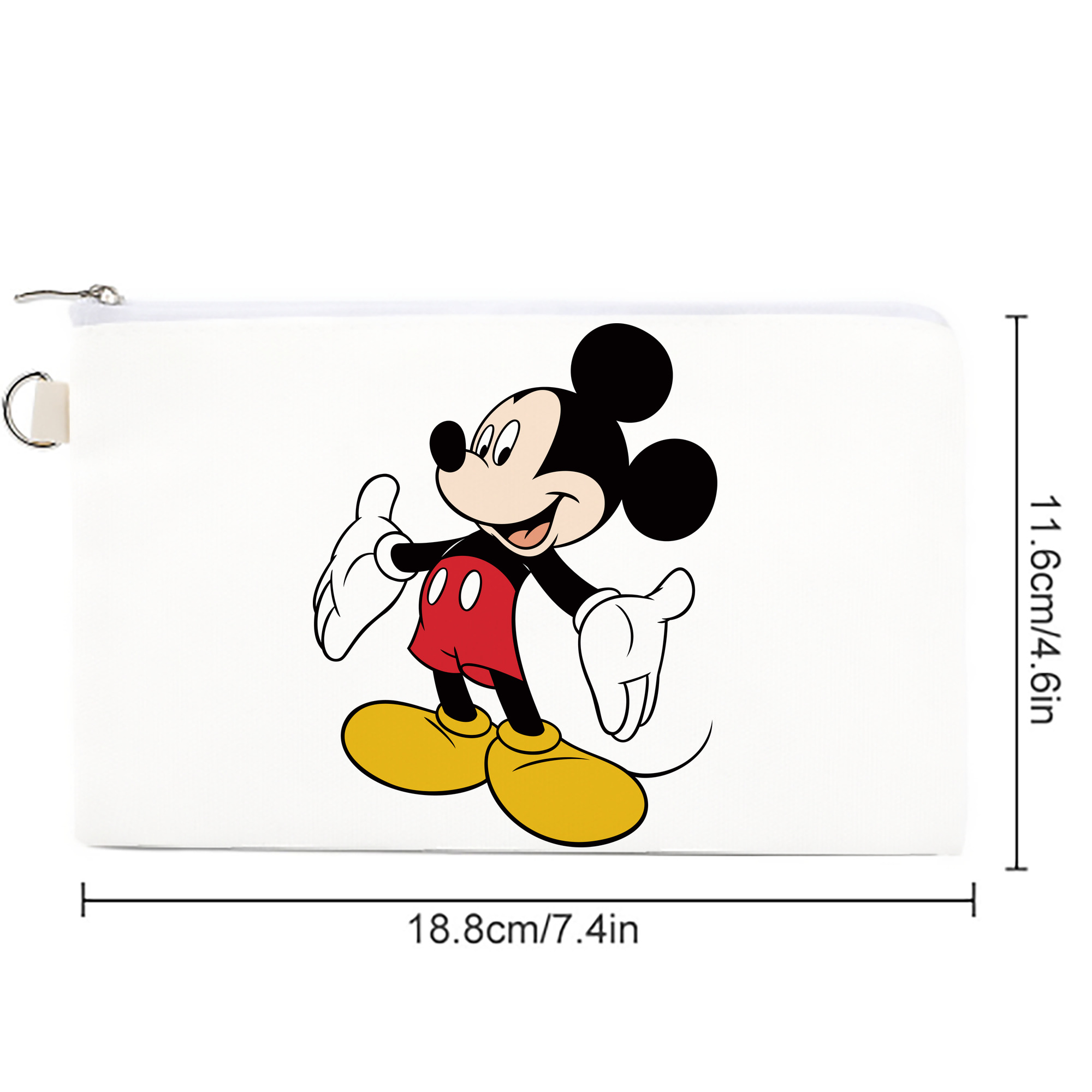 ミッキーマウス Mickey Mouse キャンバス生地ポーチ　小物入れ