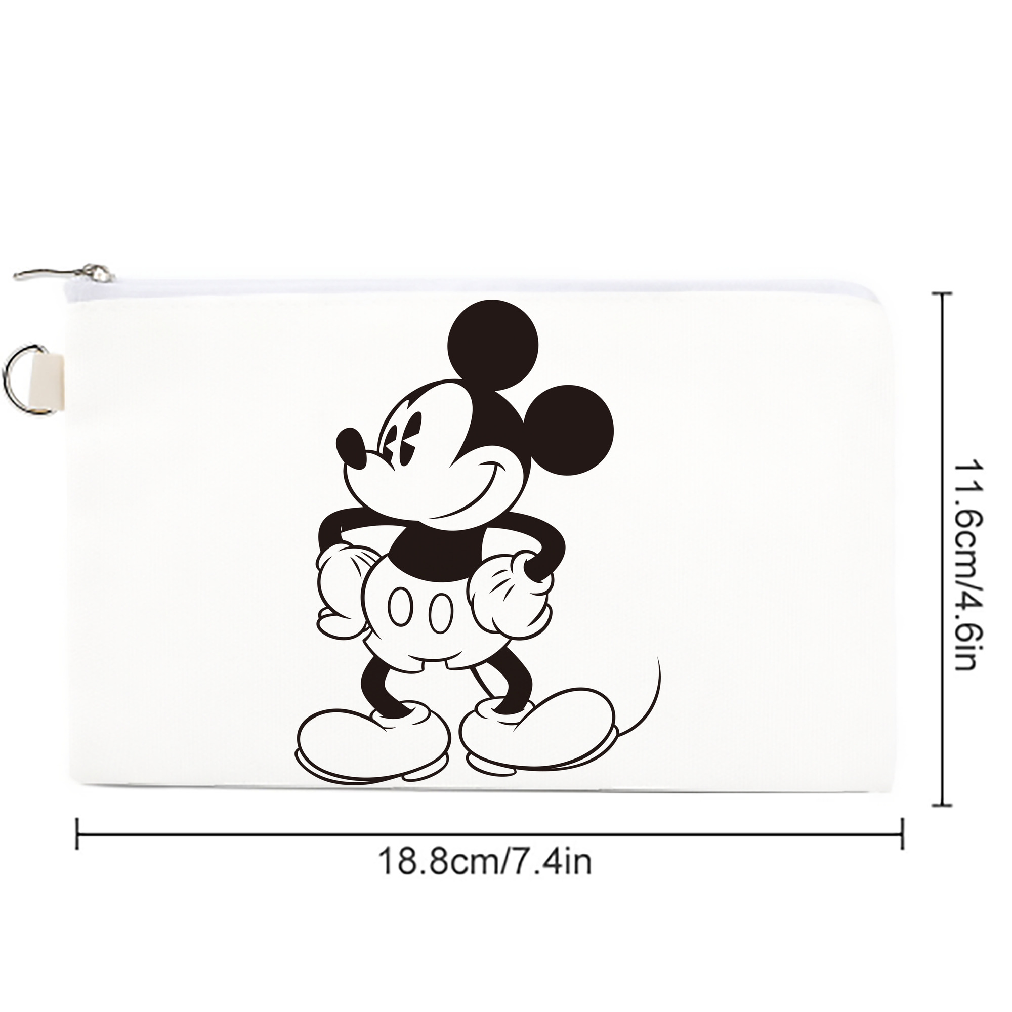 ミッキーマウス Mickey Mouse キャンバス生地ポーチ　小物入れ