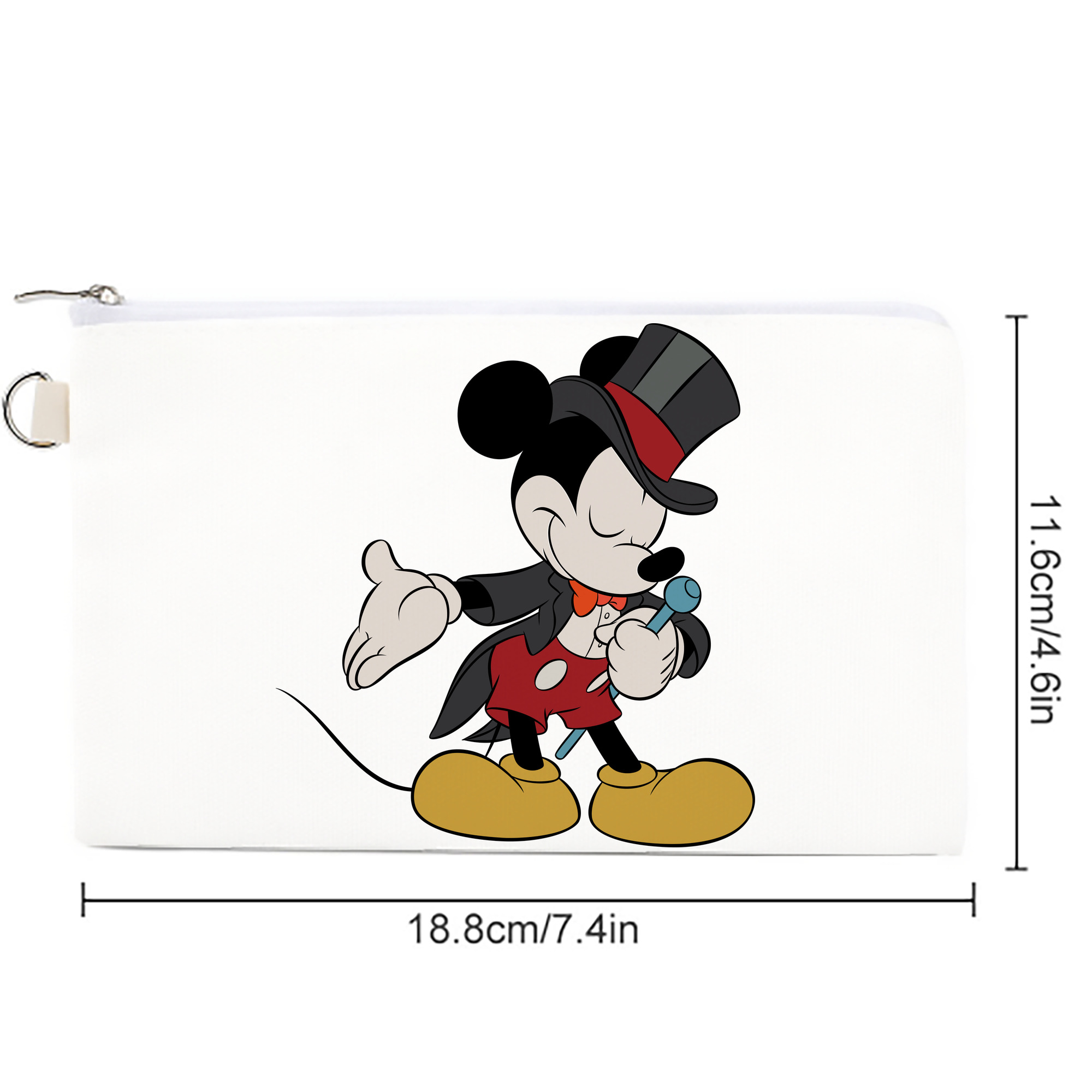 ミッキーマウス Mickey Mouse キャンバス生地ポーチ　小物入れ