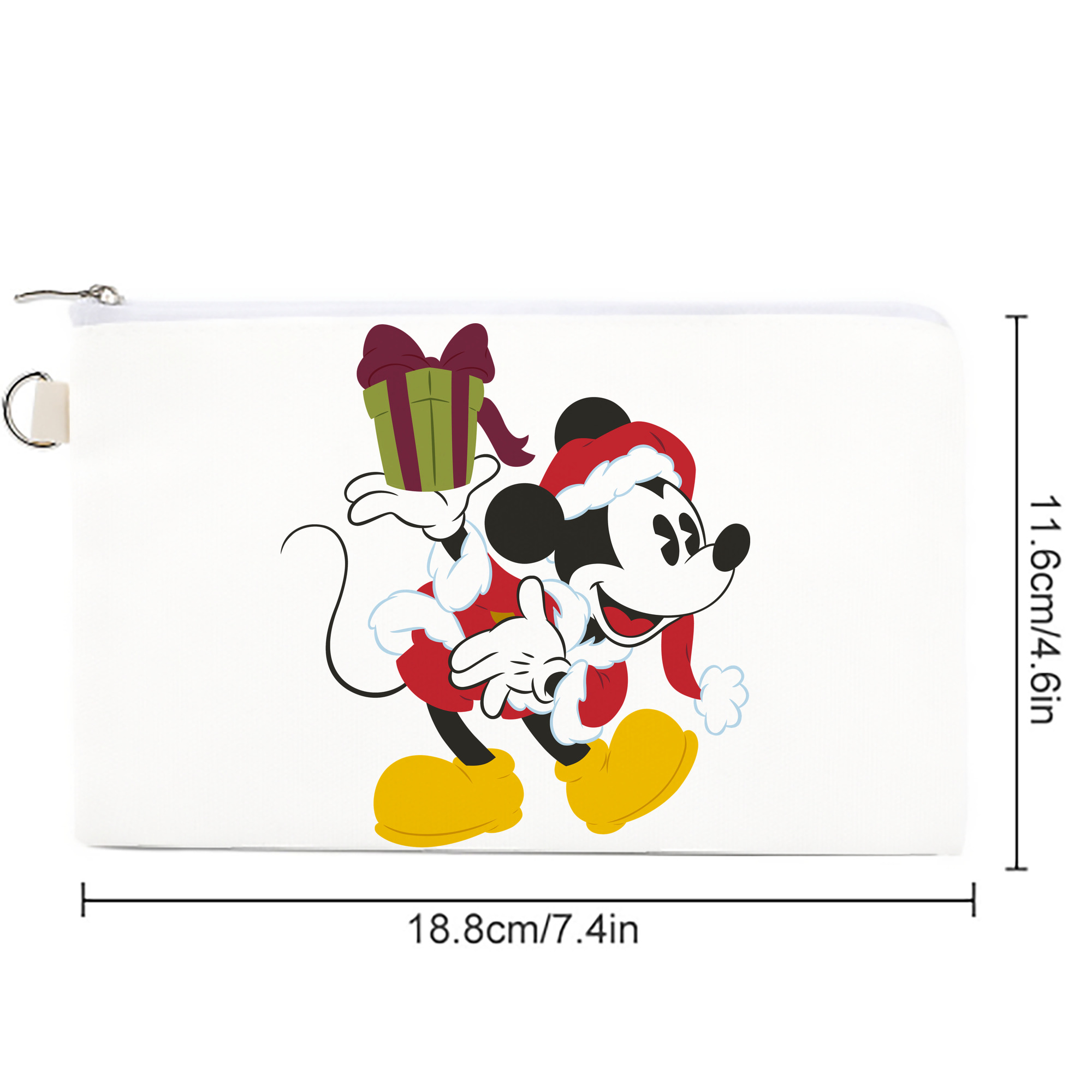 ミッキーマウス Mickey Mouse キャンバス生地ポーチ　小物入れ