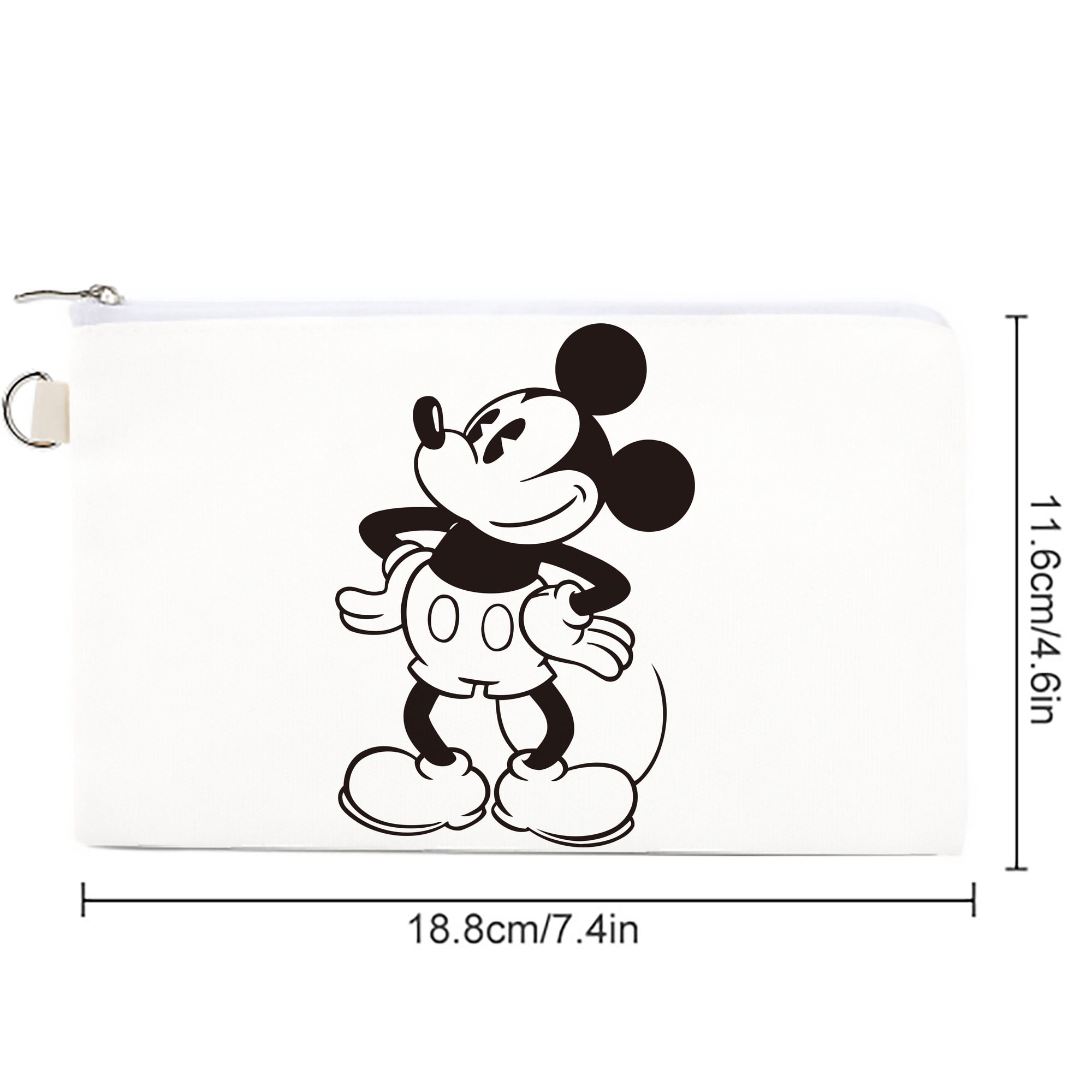 ミッキーマウス Mickey Mouse キャンバス生地ポーチ　小物入れ