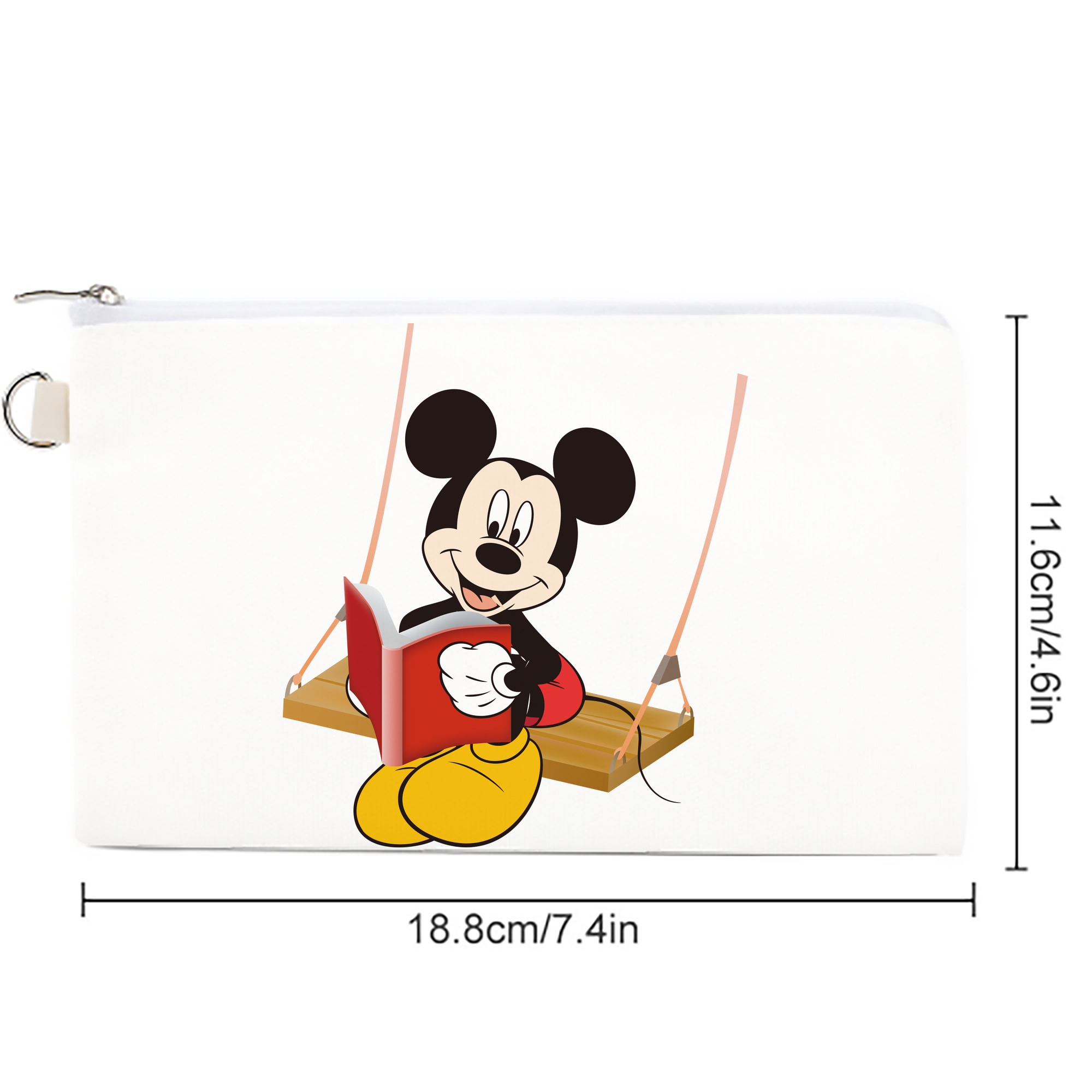 ミッキーマウス Mickey Mouse キャンバス生地ポーチ　小物入れ