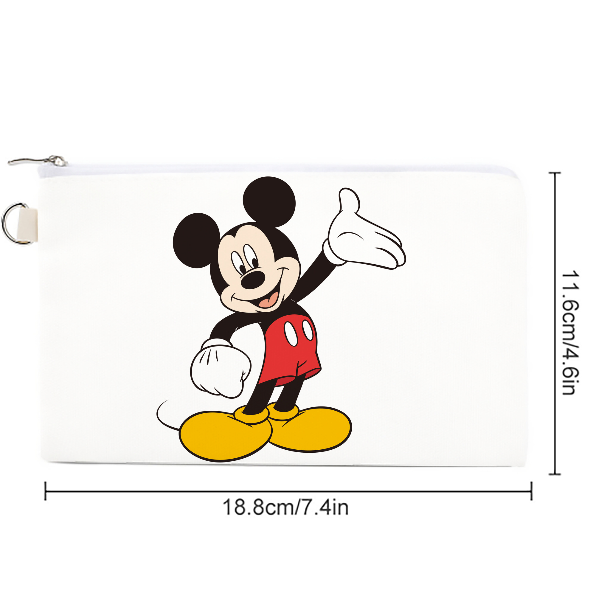 ミッキーマウス Mickey Mouse キャンバス生地ポーチ　小物入れ