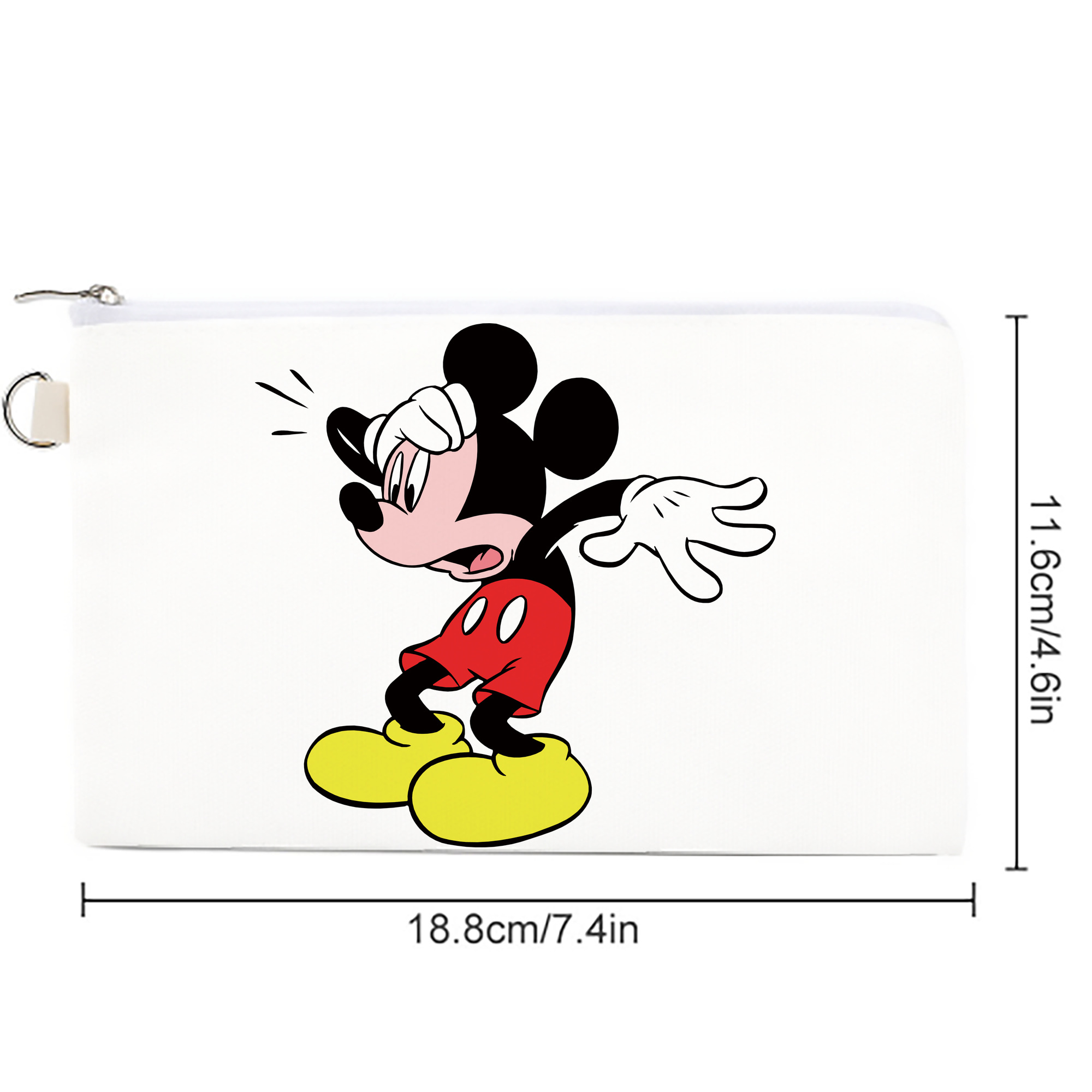 ミッキーマウス Mickey Mouse キャンバス生地ポーチ　小物入れ