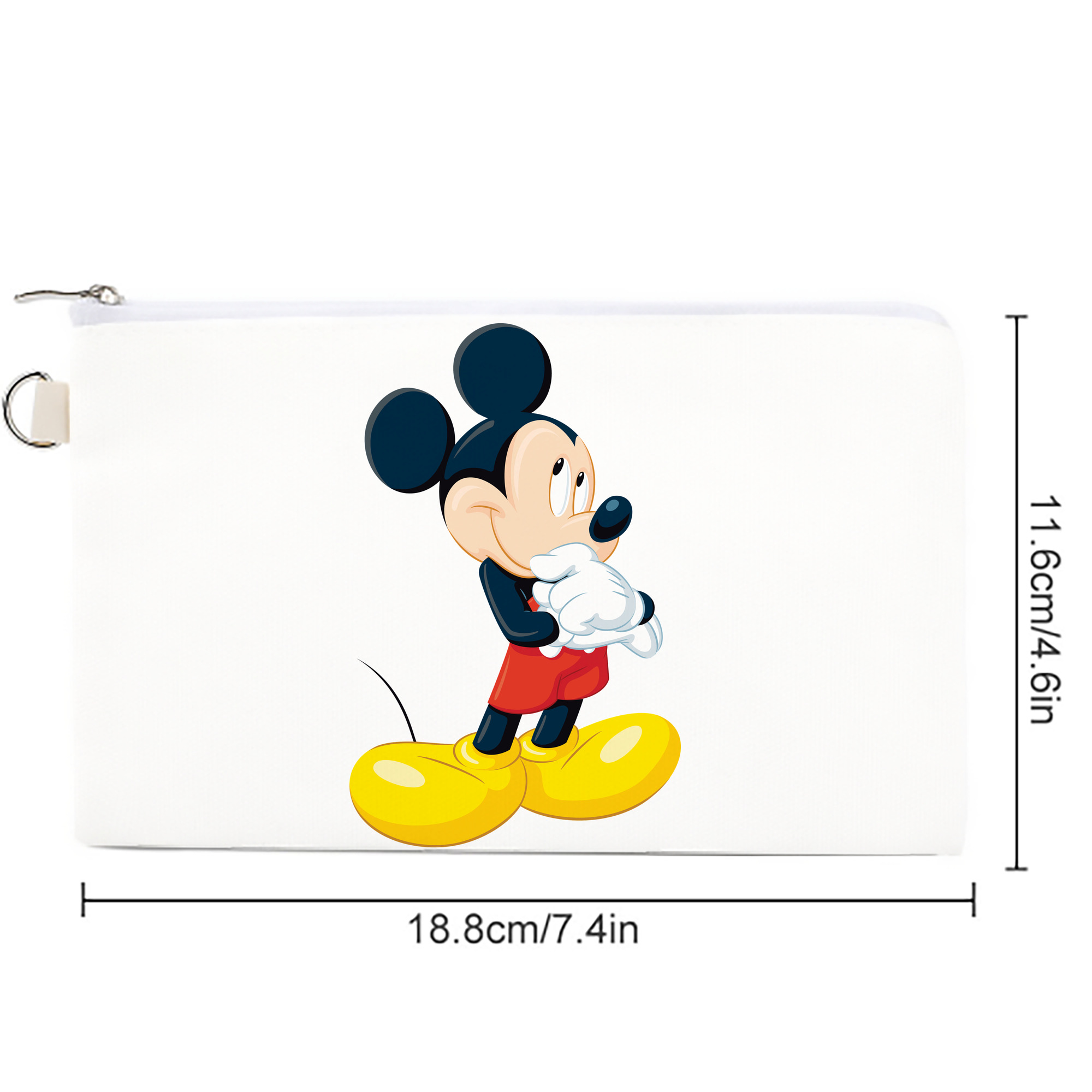 ミッキーマウス Mickey Mouse キャンバス生地ポーチ　小物入れ