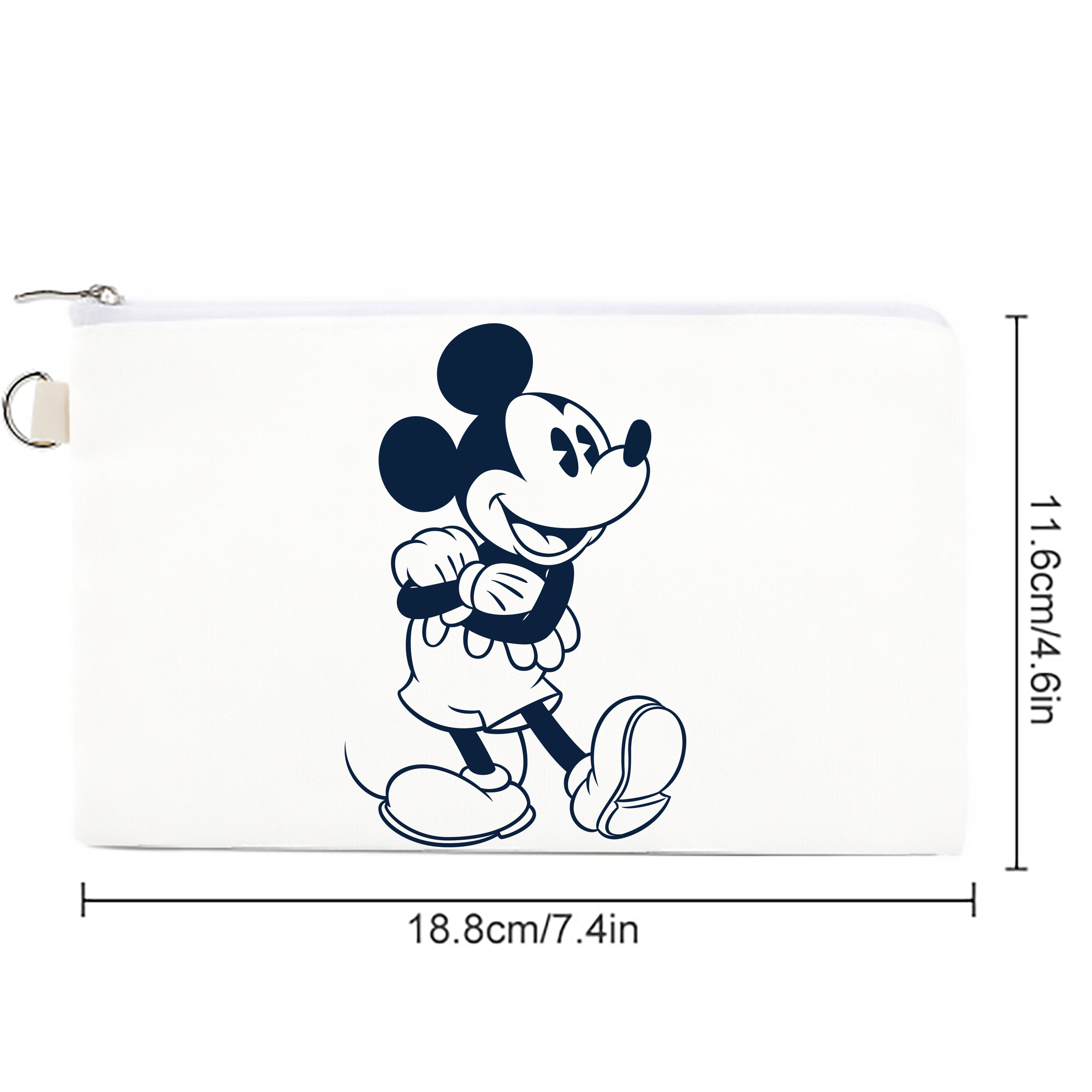 ミッキーマウス Mickey Mouse キャンバス生地ポーチ　小物入れ