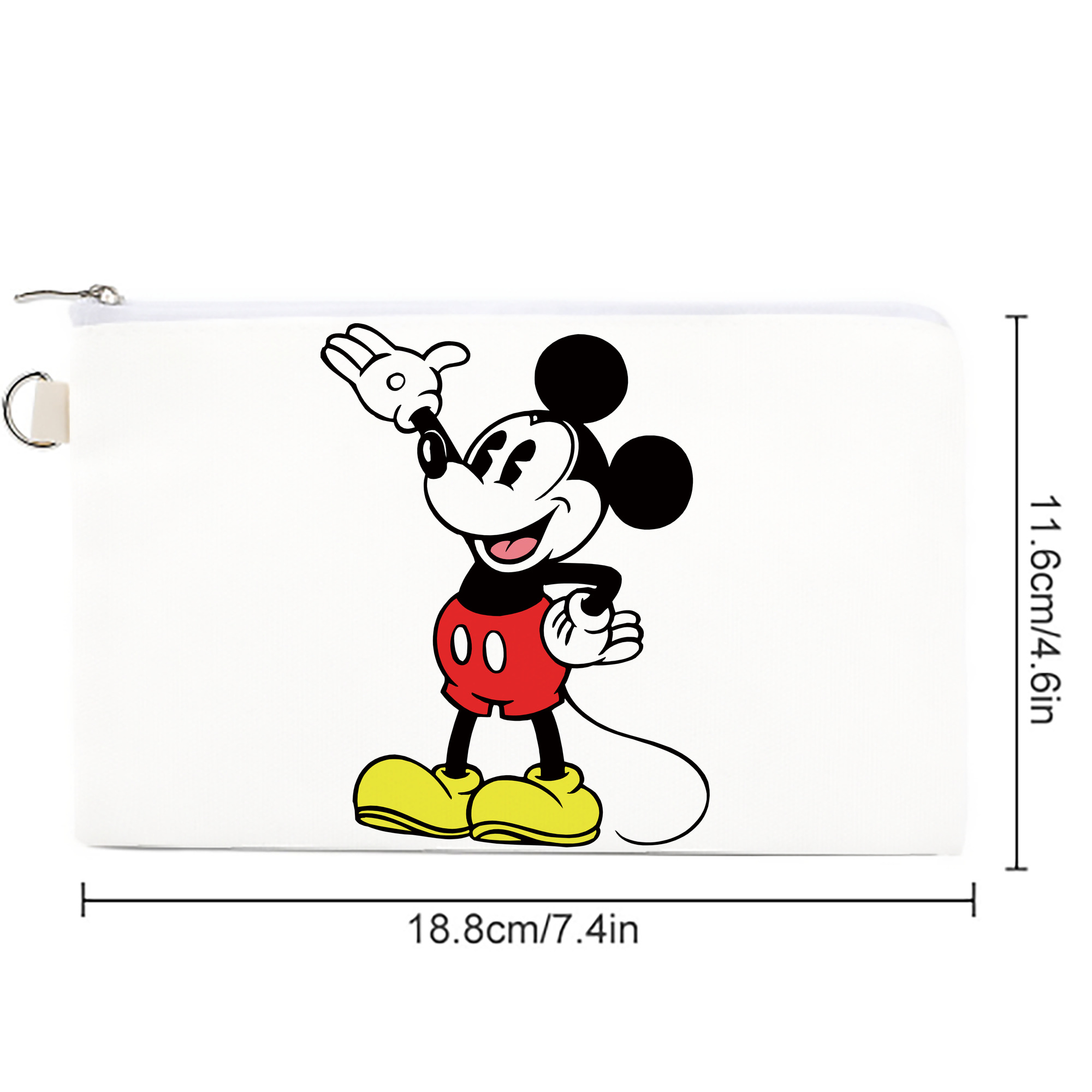 ミッキーマウス Mickey Mouse キャンバス生地ポーチ　小物入れ