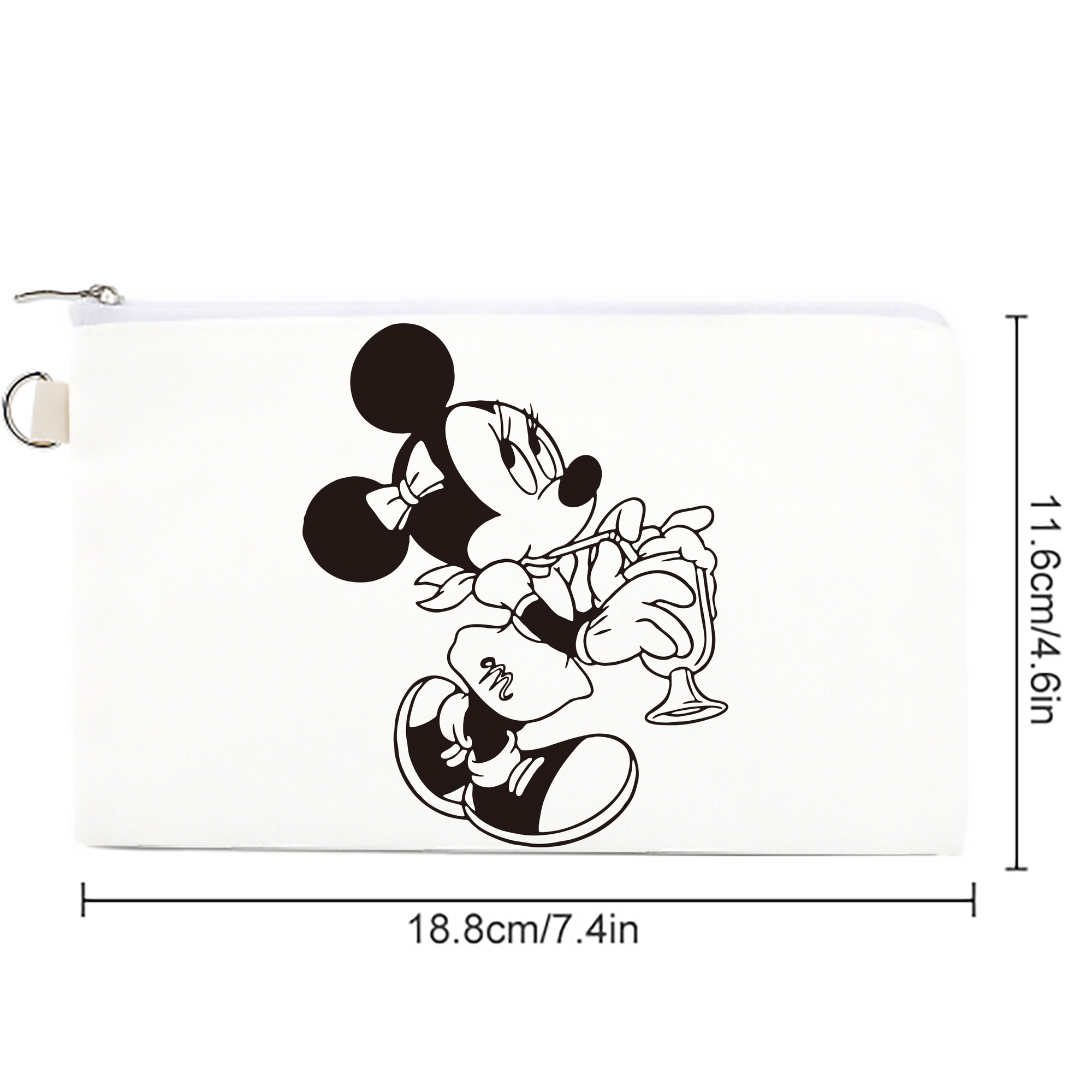 ミッキーマウス Mickey Mouse キャンバス生地ポーチ　小物入れ