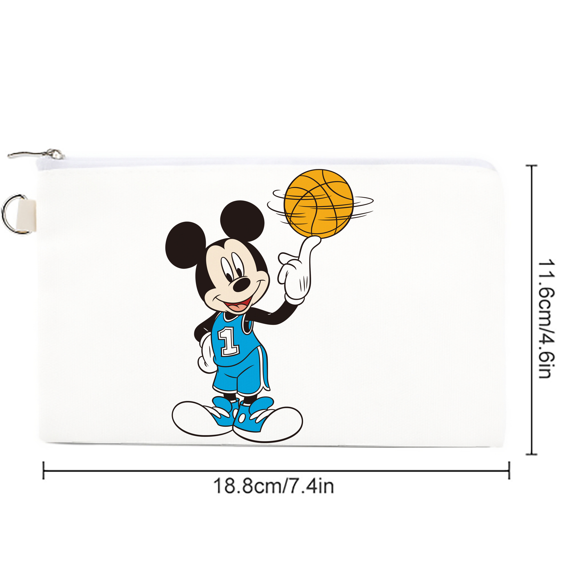 ミッキーマウス Mickey Mouse キャンバス生地ポーチ　小物入れ