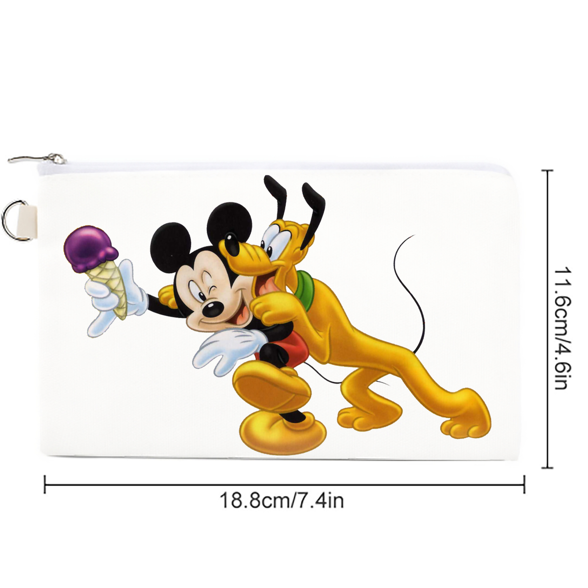 ミッキーマウス Mickey Mouse キャンバス生地ポーチ　小物入れ