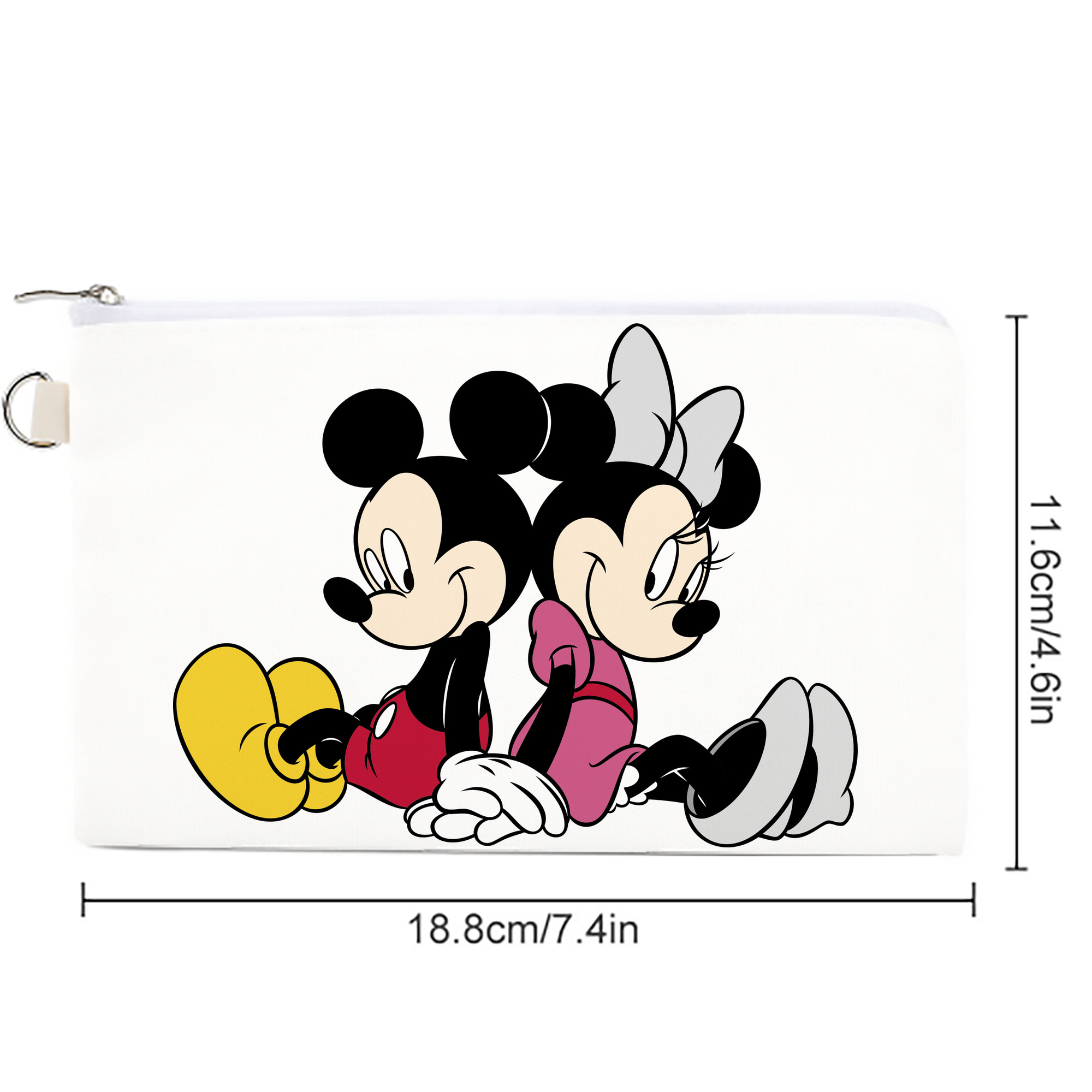 ミッキーマウス Mickey Mouse キャンバス生地ポーチ　小物入れ