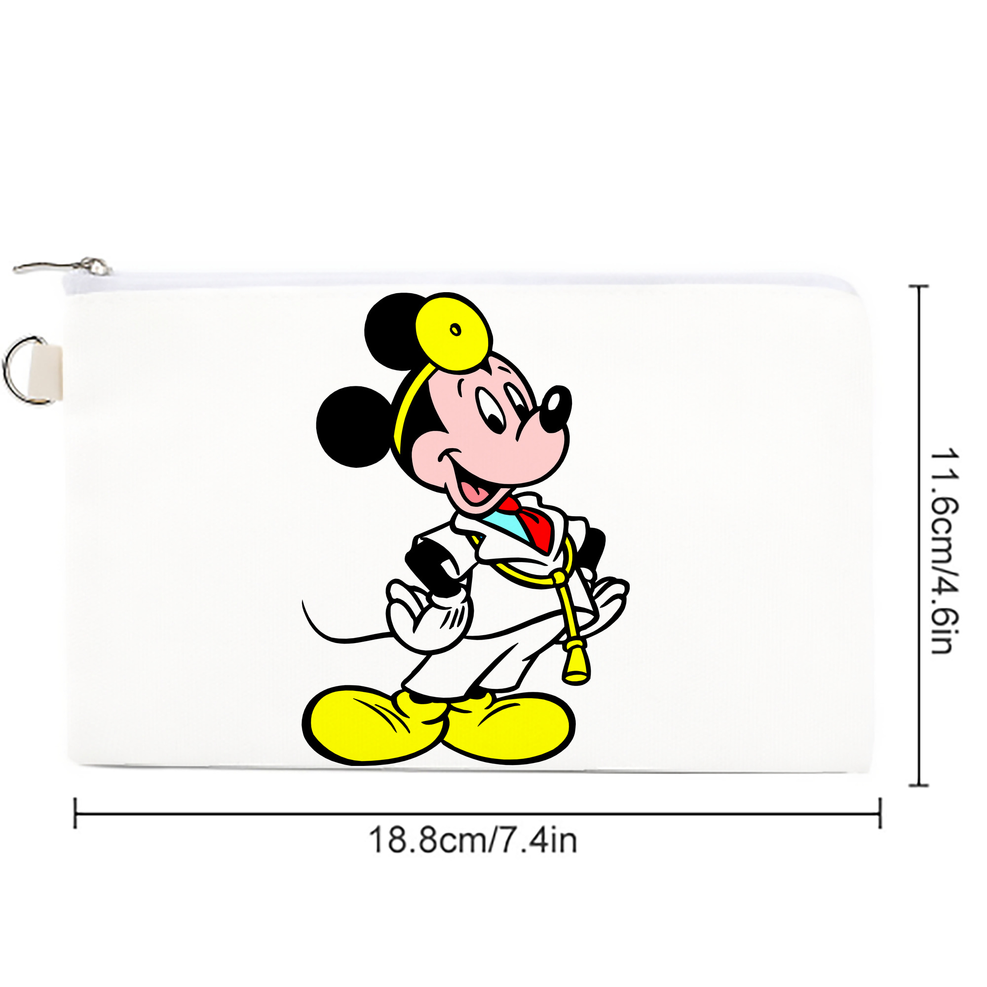 ミッキーマウス Mickey Mouse キャンバス生地ポーチ　小物入れ