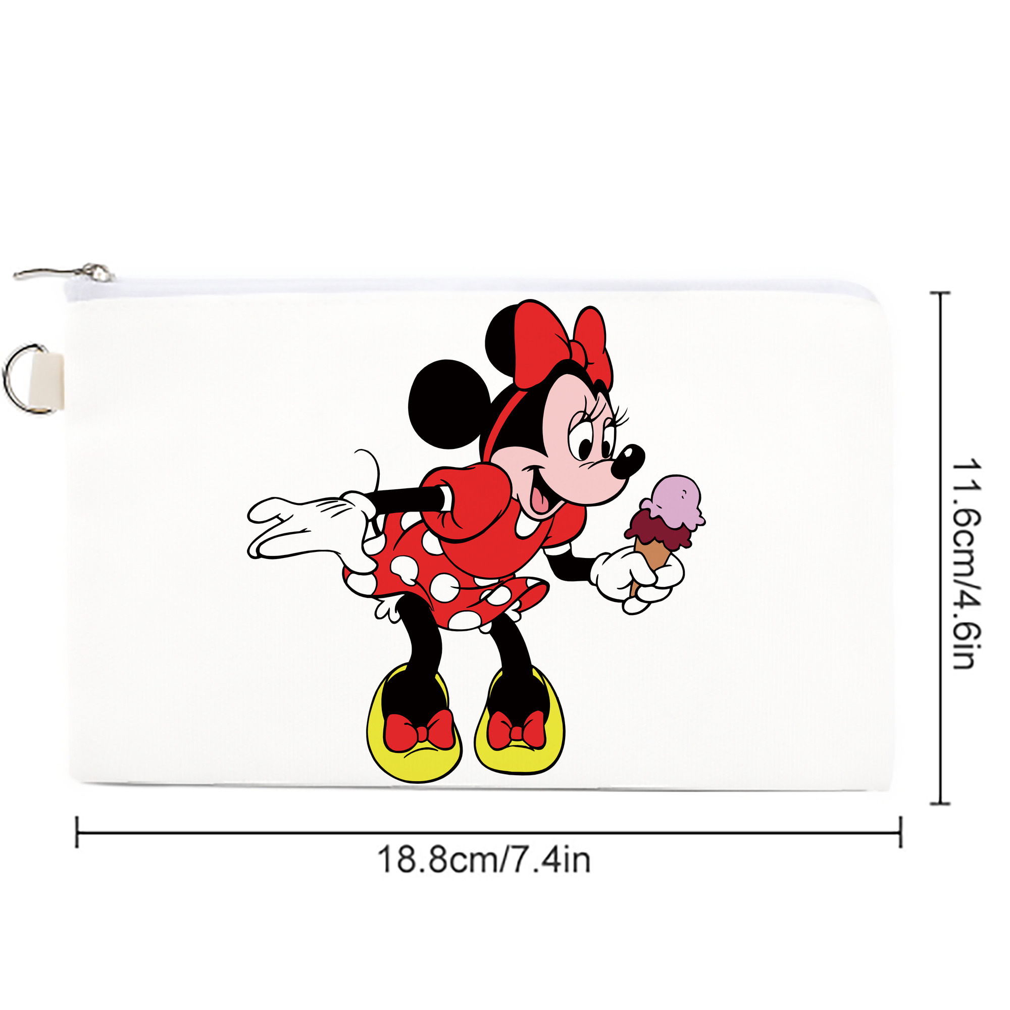 ミッキーマウス Mickey Mouse キャンバス生地ポーチ　小物入れ