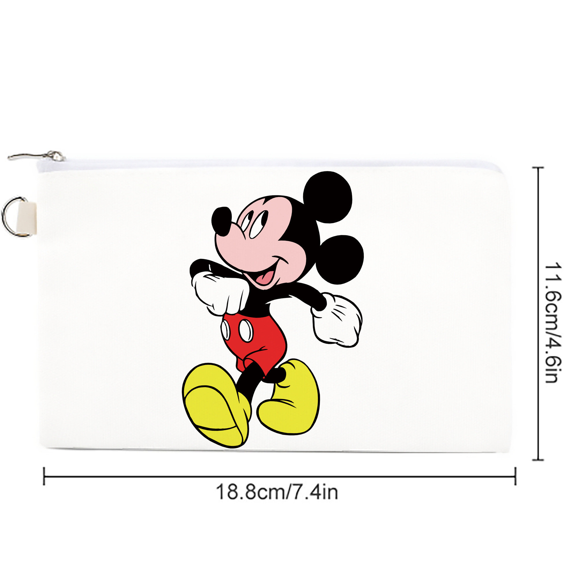 ミッキーマウス Mickey Mouse キャンバス生地ポーチ　小物入れ