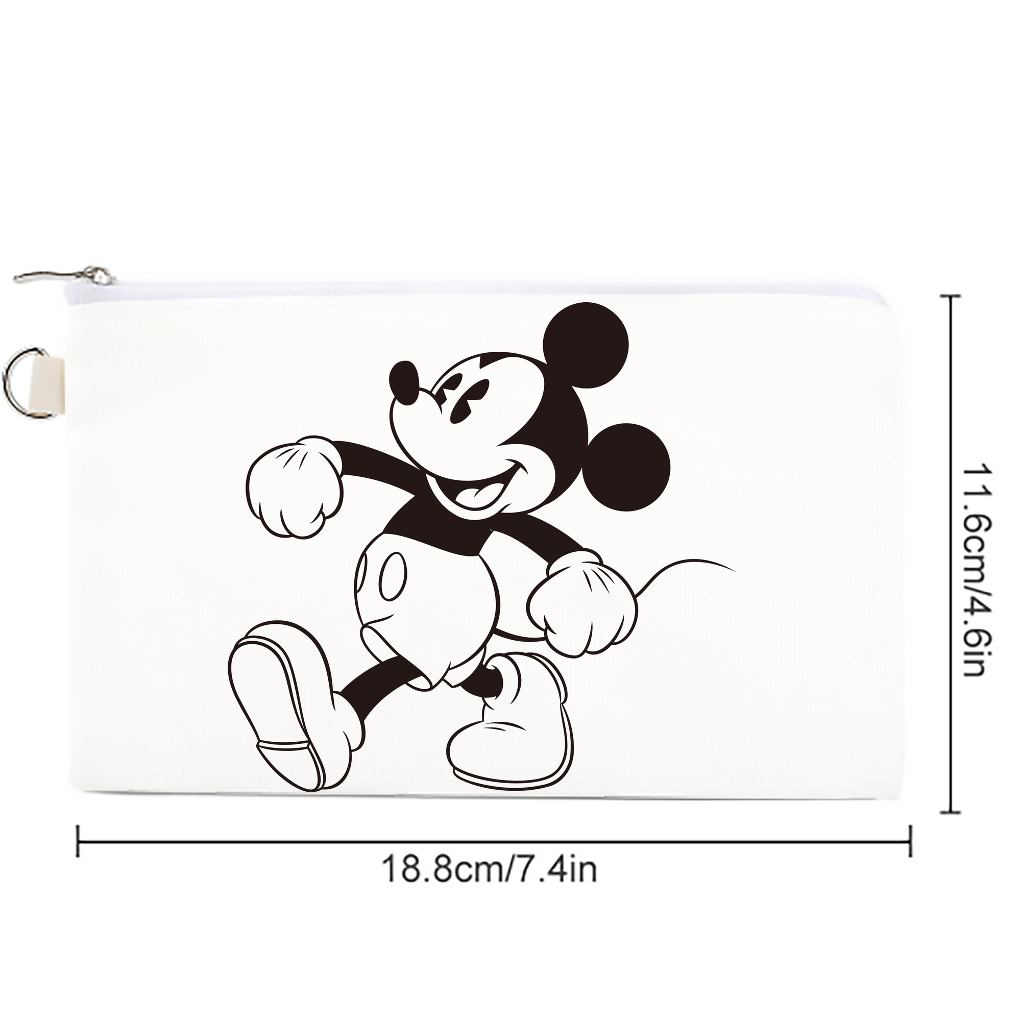 ミッキーマウス Mickey Mouse キャンバス生地ポーチ　小物入れ