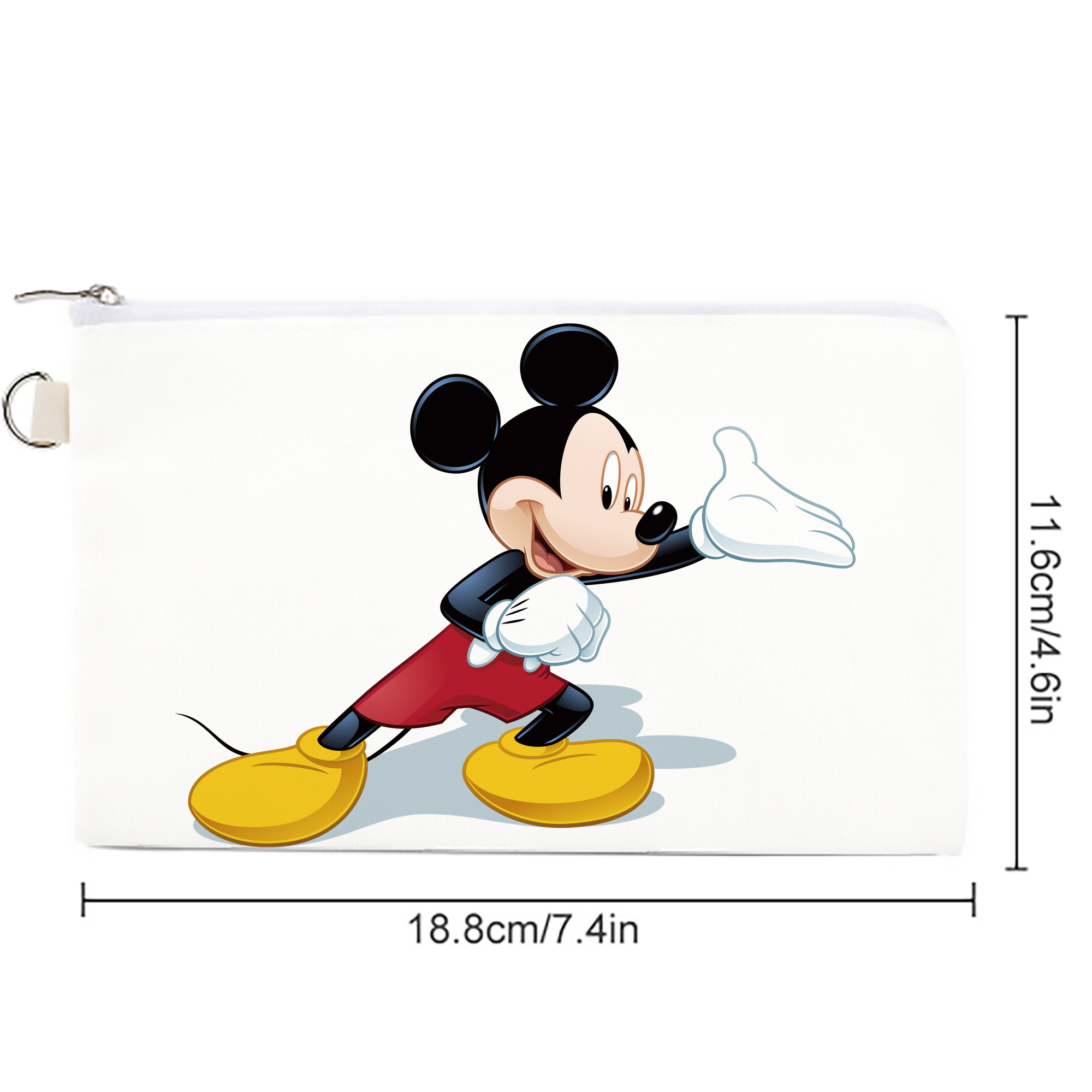 ミッキーマウス Mickey Mouse キャンバス生地ポーチ　小物入れ
