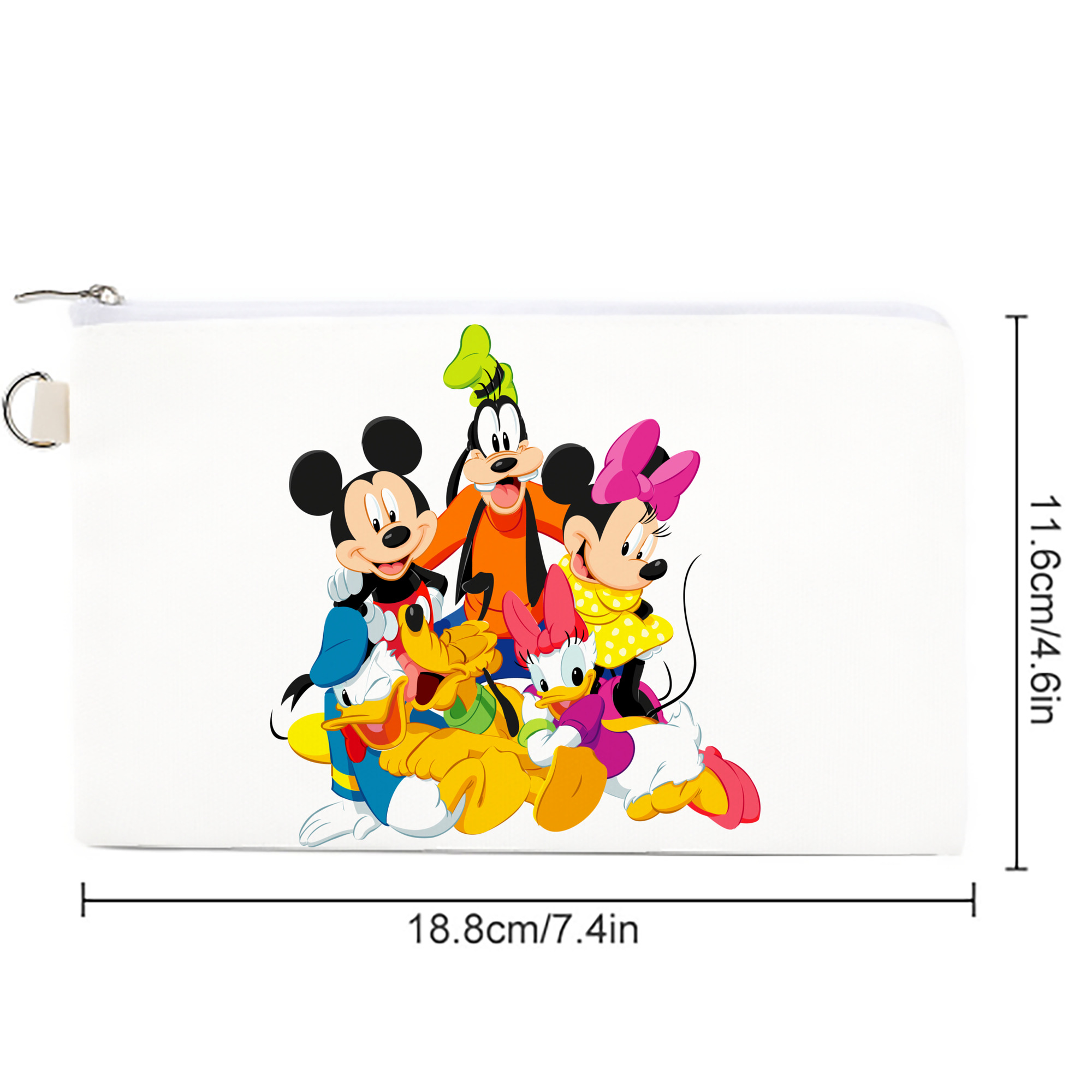 ミッキーマウス Mickey Mouse キャンバス生地ポーチ　小物入れ