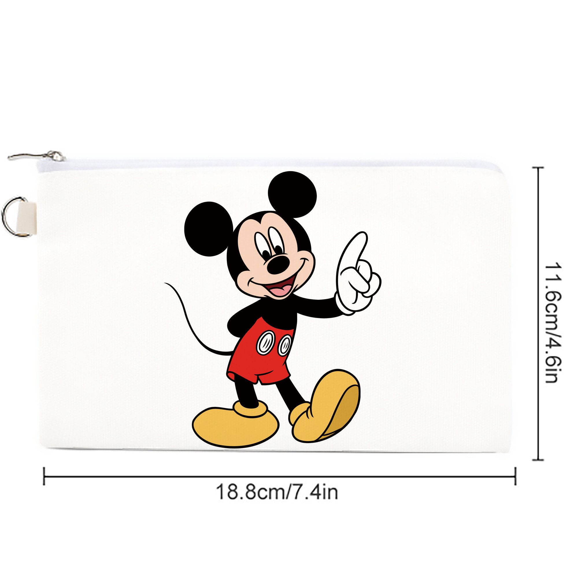 ミッキーマウス Mickey Mouse キャンバス生地ポーチ　小物入れ