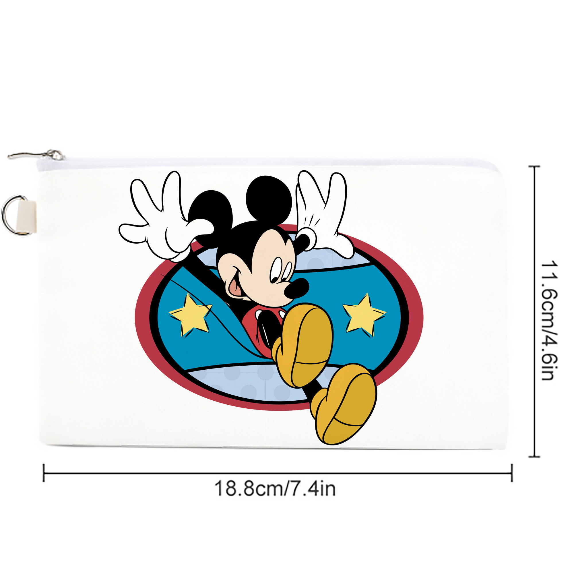 ミッキーマウス Mickey Mouse キャンバス生地ポーチ　小物入れ