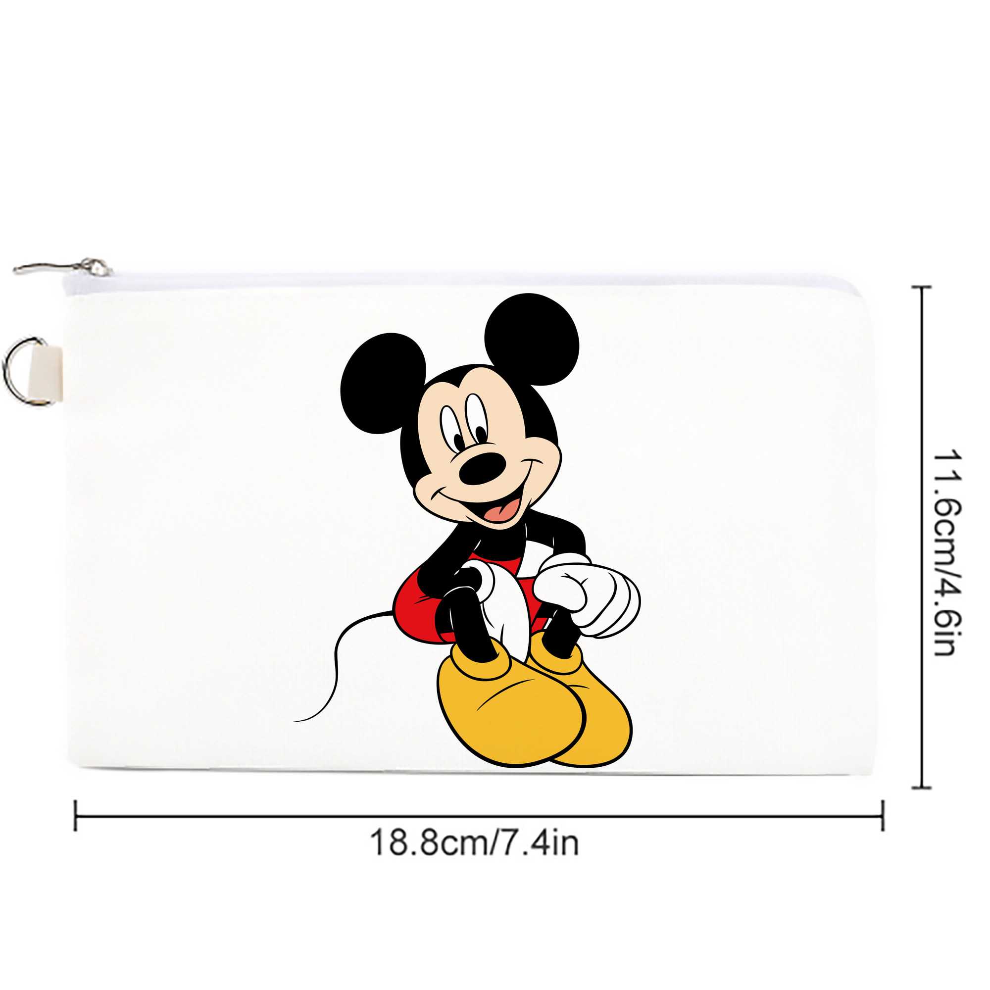 ミッキーマウス Mickey Mouse キャンバス生地ポーチ　小物入れ