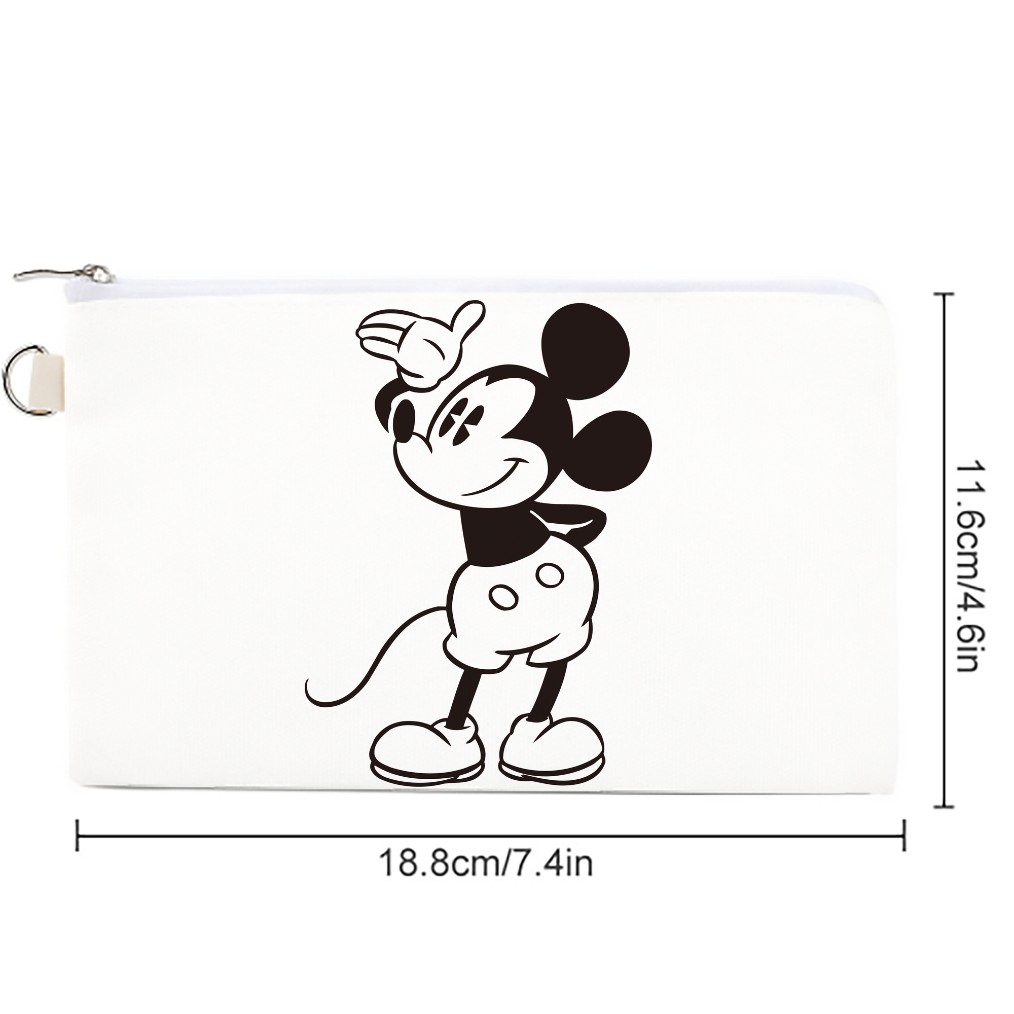 ミッキーマウス Mickey Mouse キャンバス生地ポーチ　小物入れ