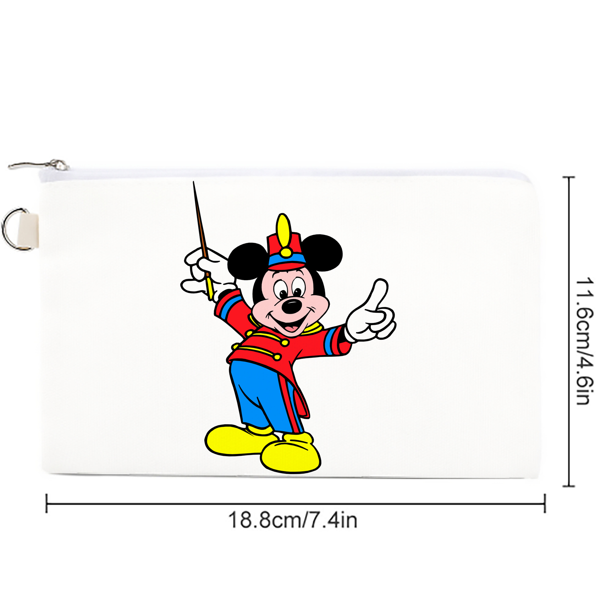 ミッキーマウス Mickey Mouse キャンバス生地ポーチ　小物入れ