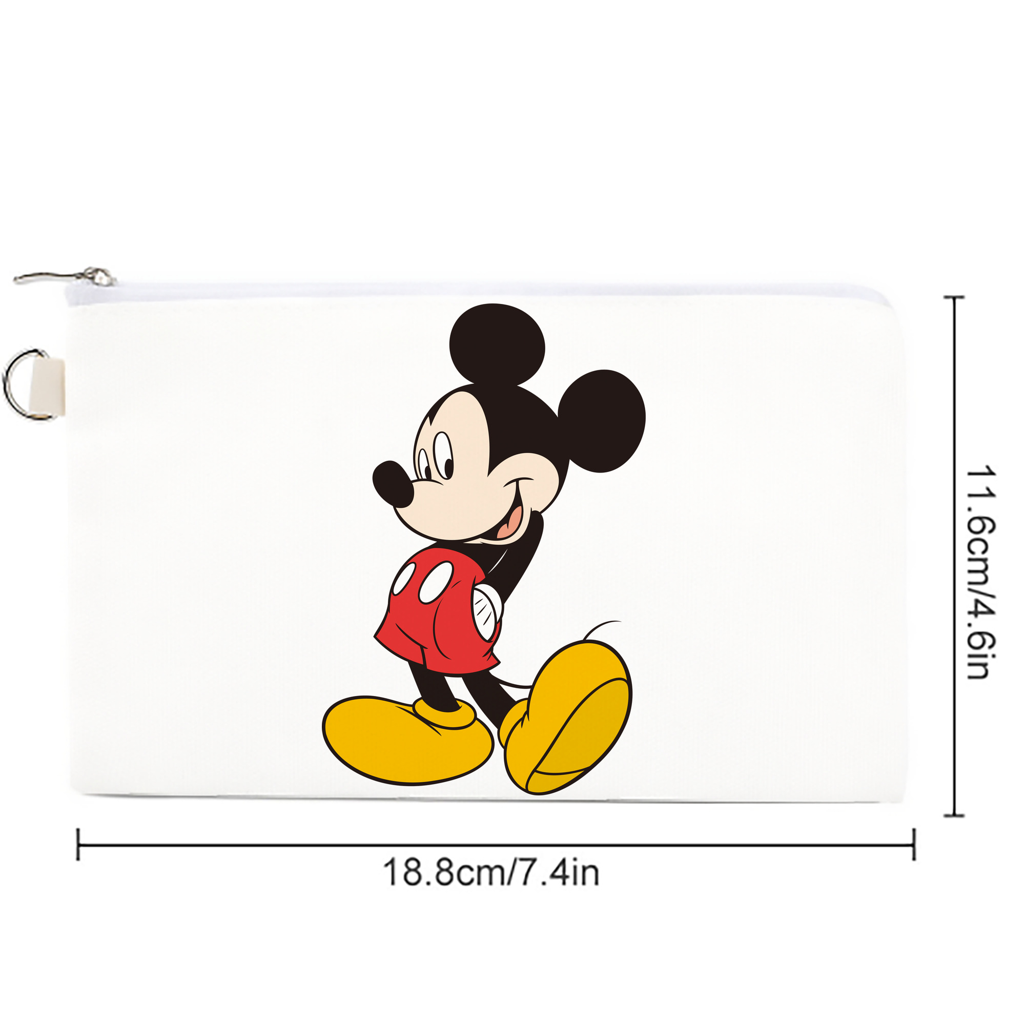 ミッキーマウス Mickey Mouse キャンバス生地ポーチ　小物入れ