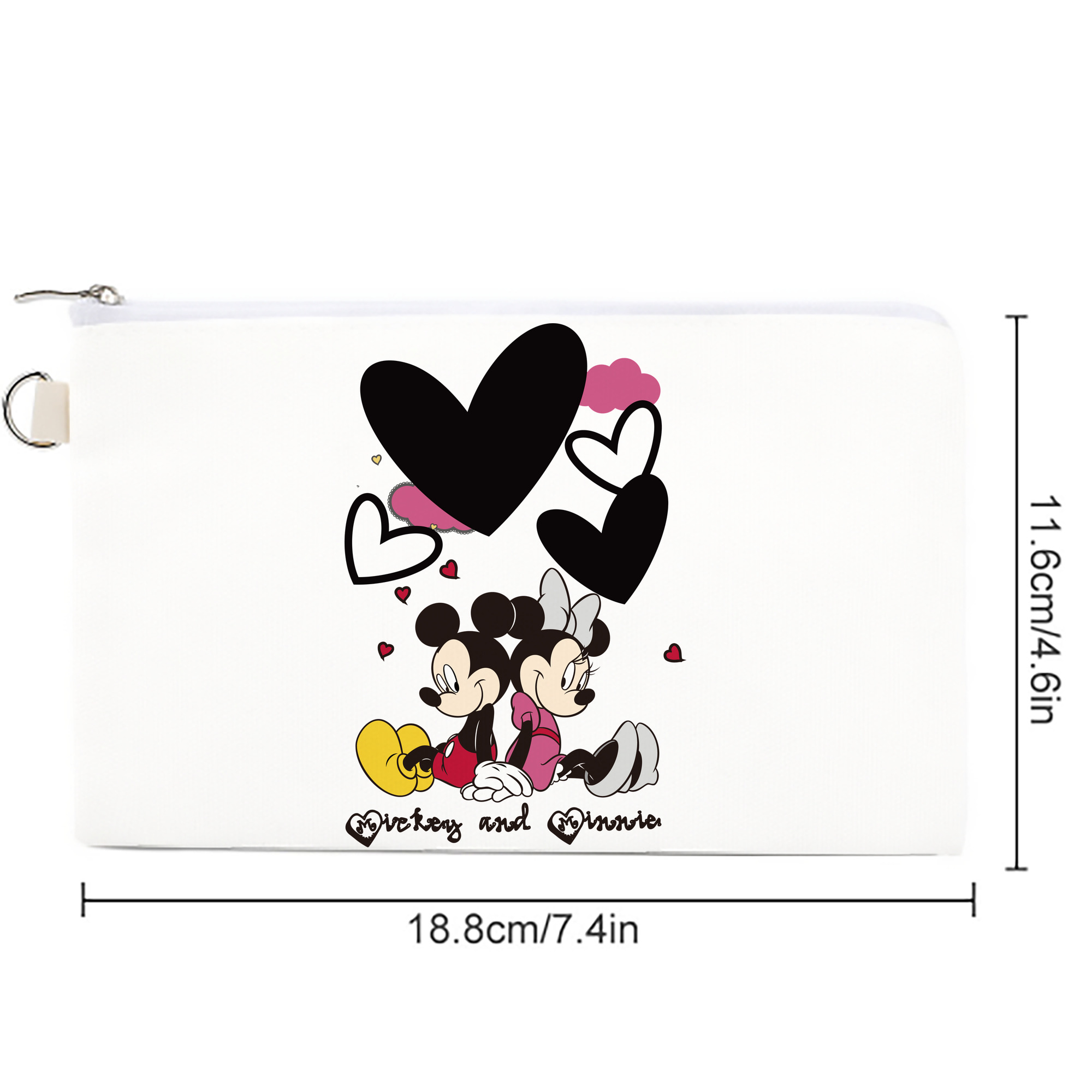 ミッキーマウス Mickey Mouse キャンバス生地ポーチ　小物入れ