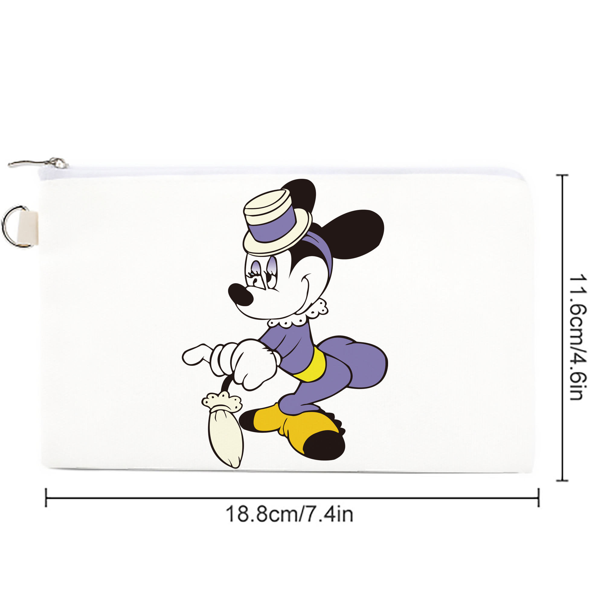 ミッキーマウス Mickey Mouse キャンバス生地ポーチ　小物入れ