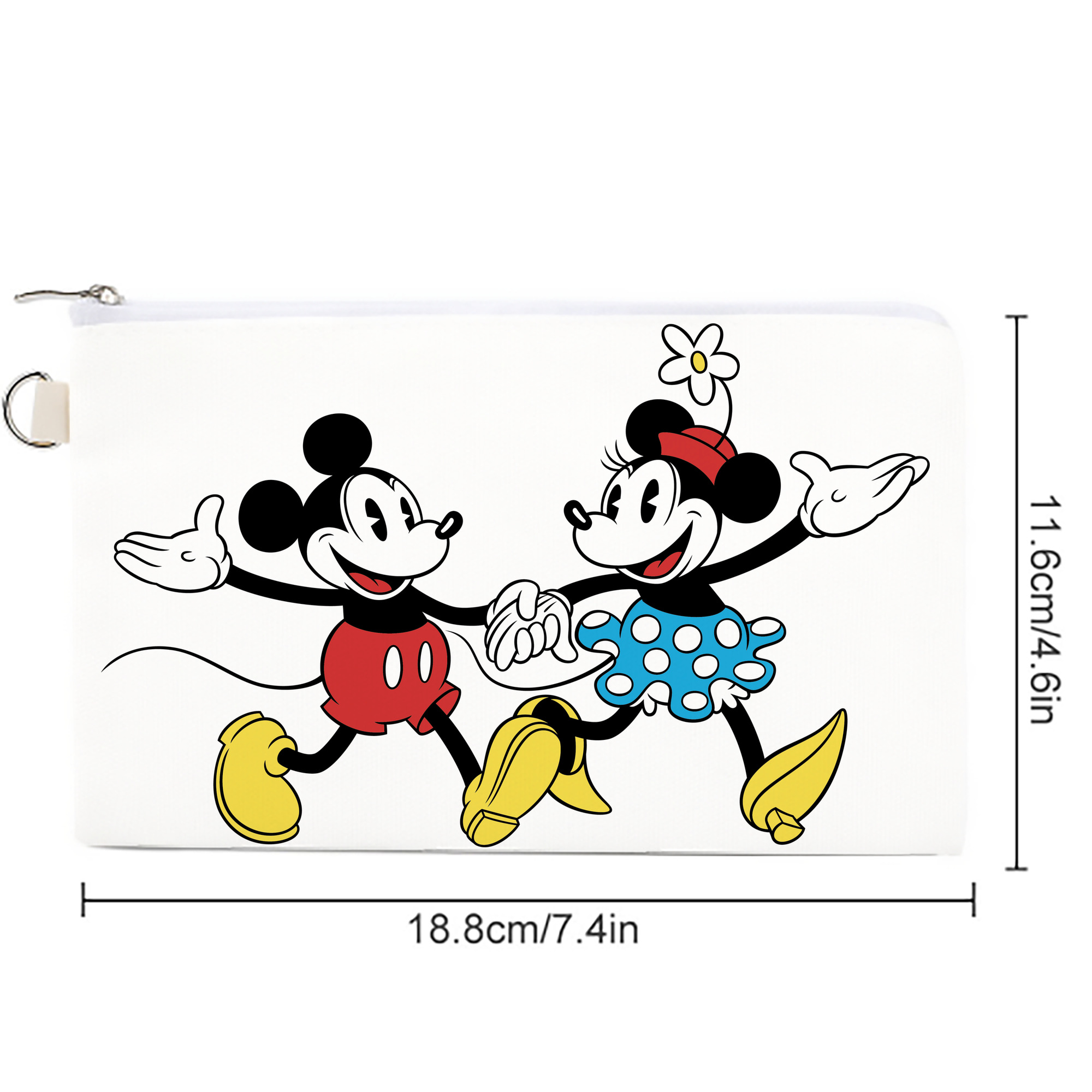 ミッキーマウス Mickey Mouse キャンバス生地ポーチ　小物入れ