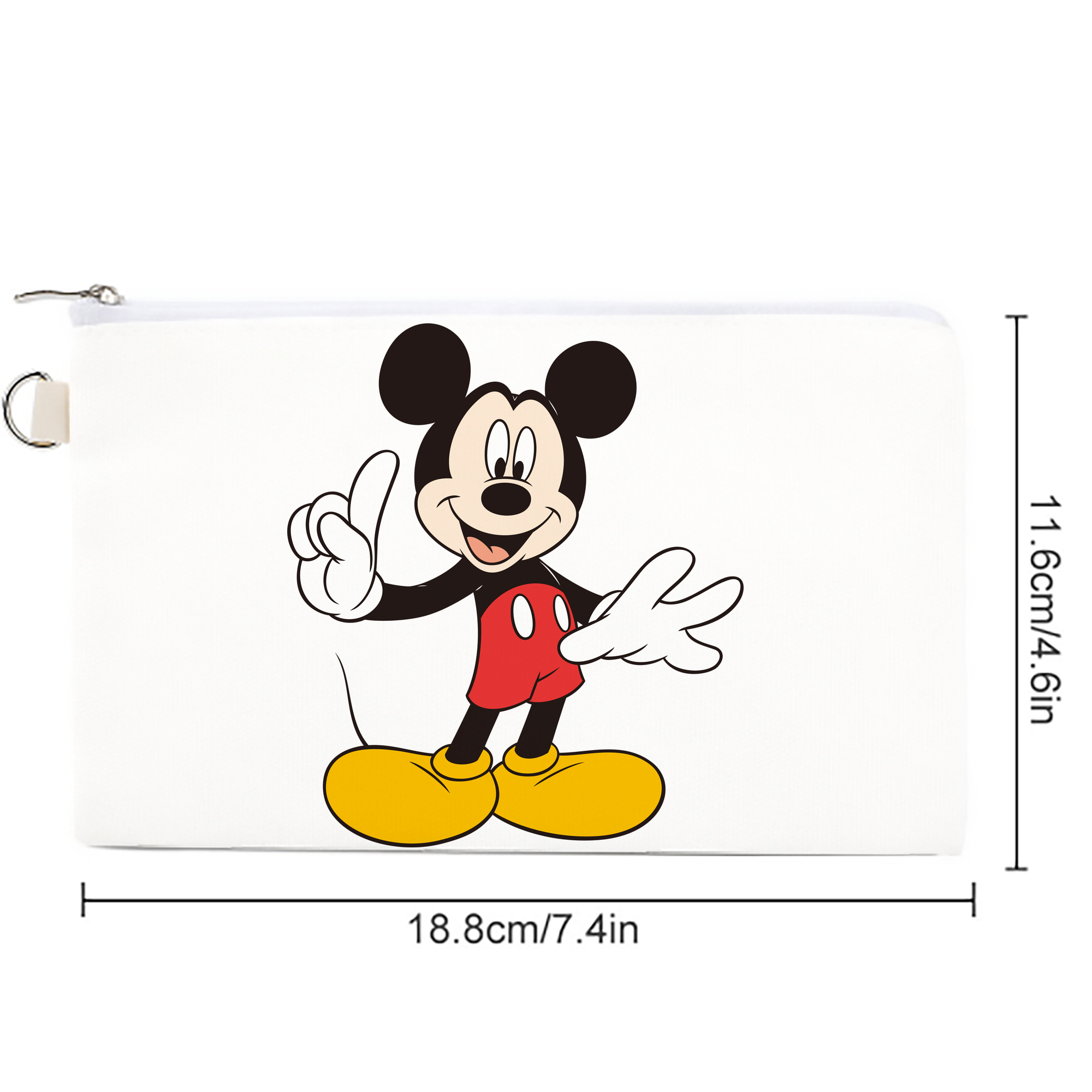 ミッキーマウス Mickey Mouse キャンバス生地ポーチ　小物入れ