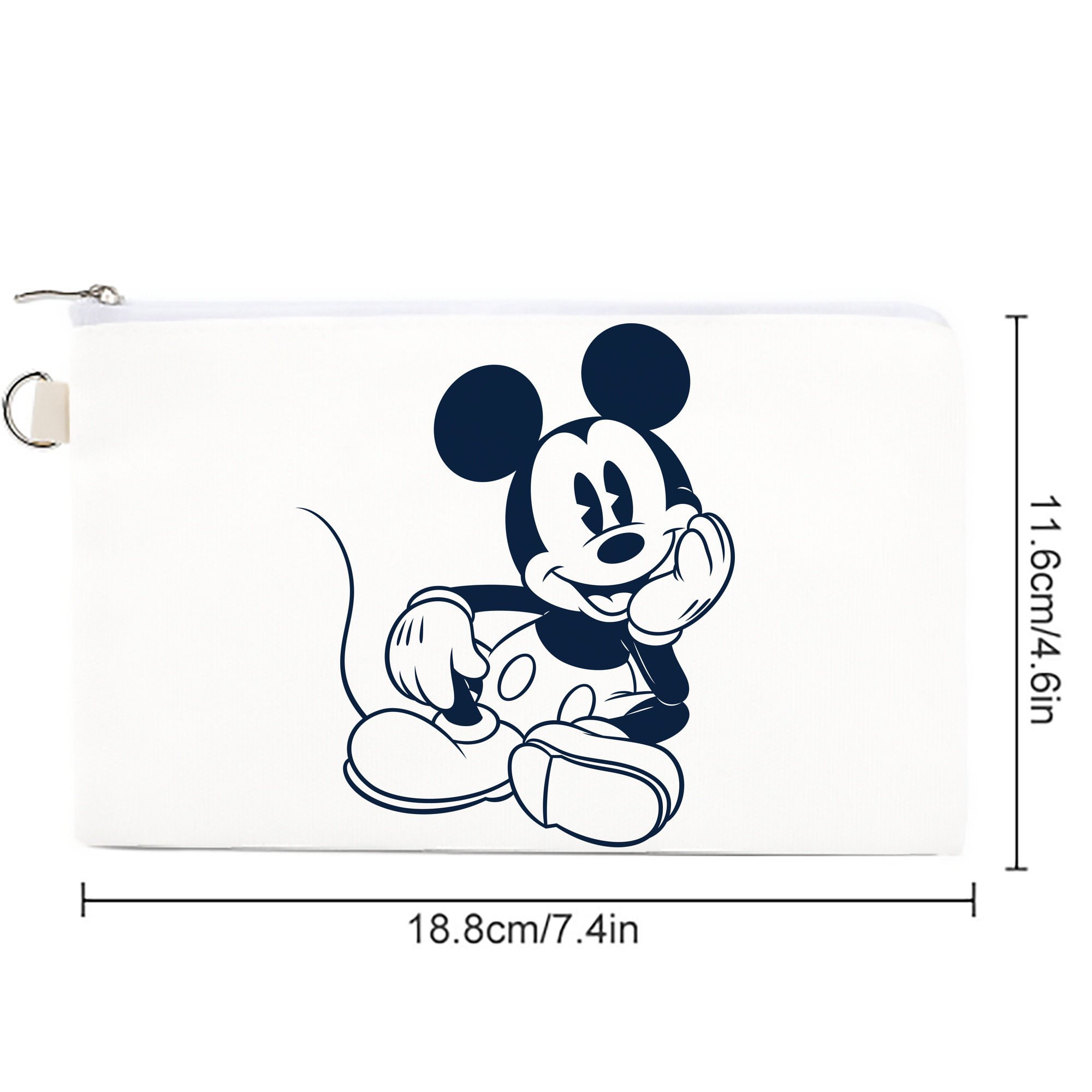 ミッキーマウス Mickey Mouse キャンバス生地ポーチ　小物入れ