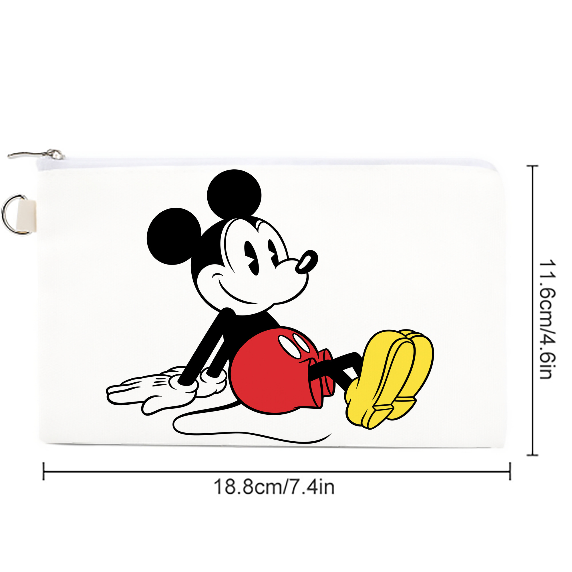 ミッキーマウス Mickey Mouse キャンバス生地ポーチ　小物入れ