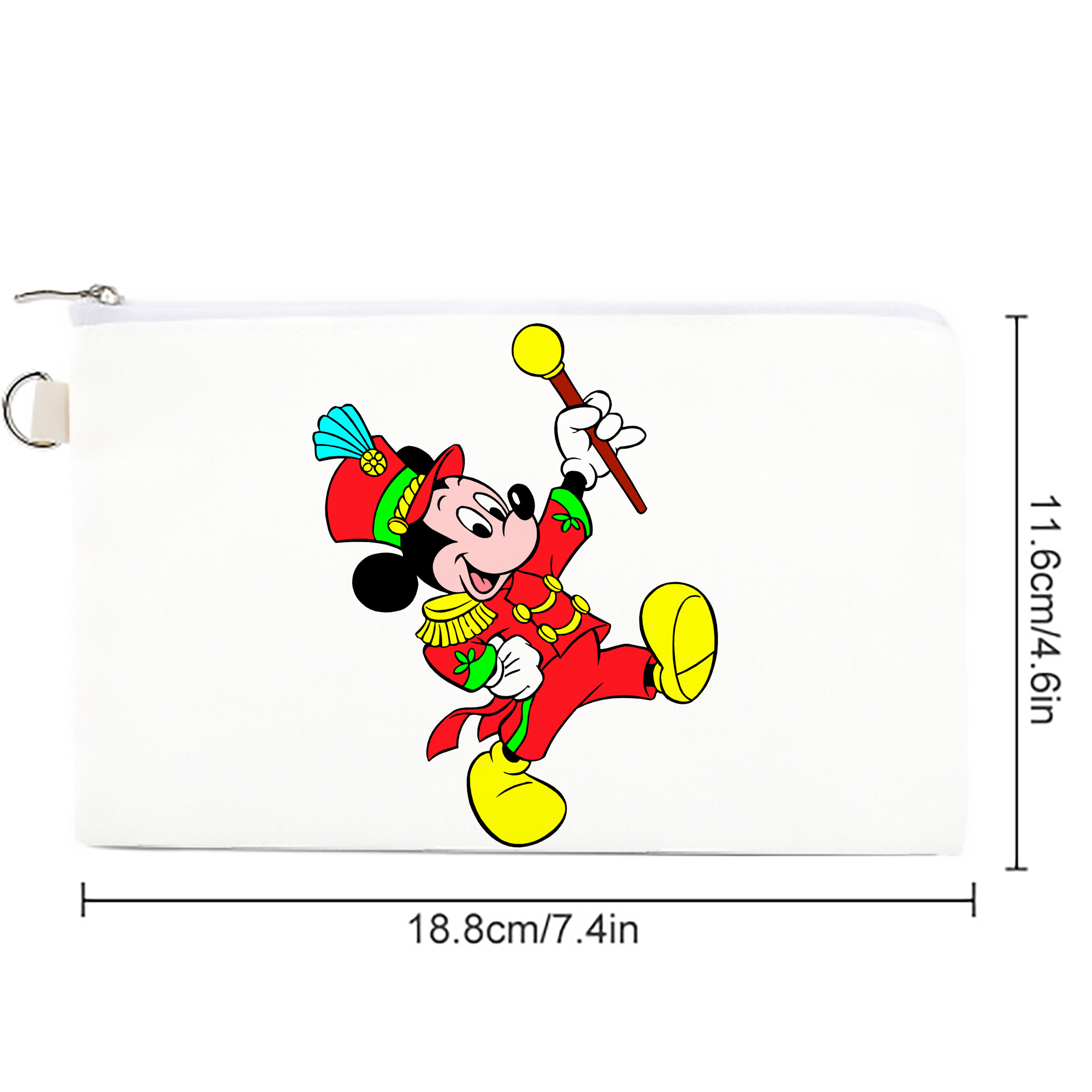 ミッキーマウス Mickey Mouse キャンバス生地ポーチ　小物入れ