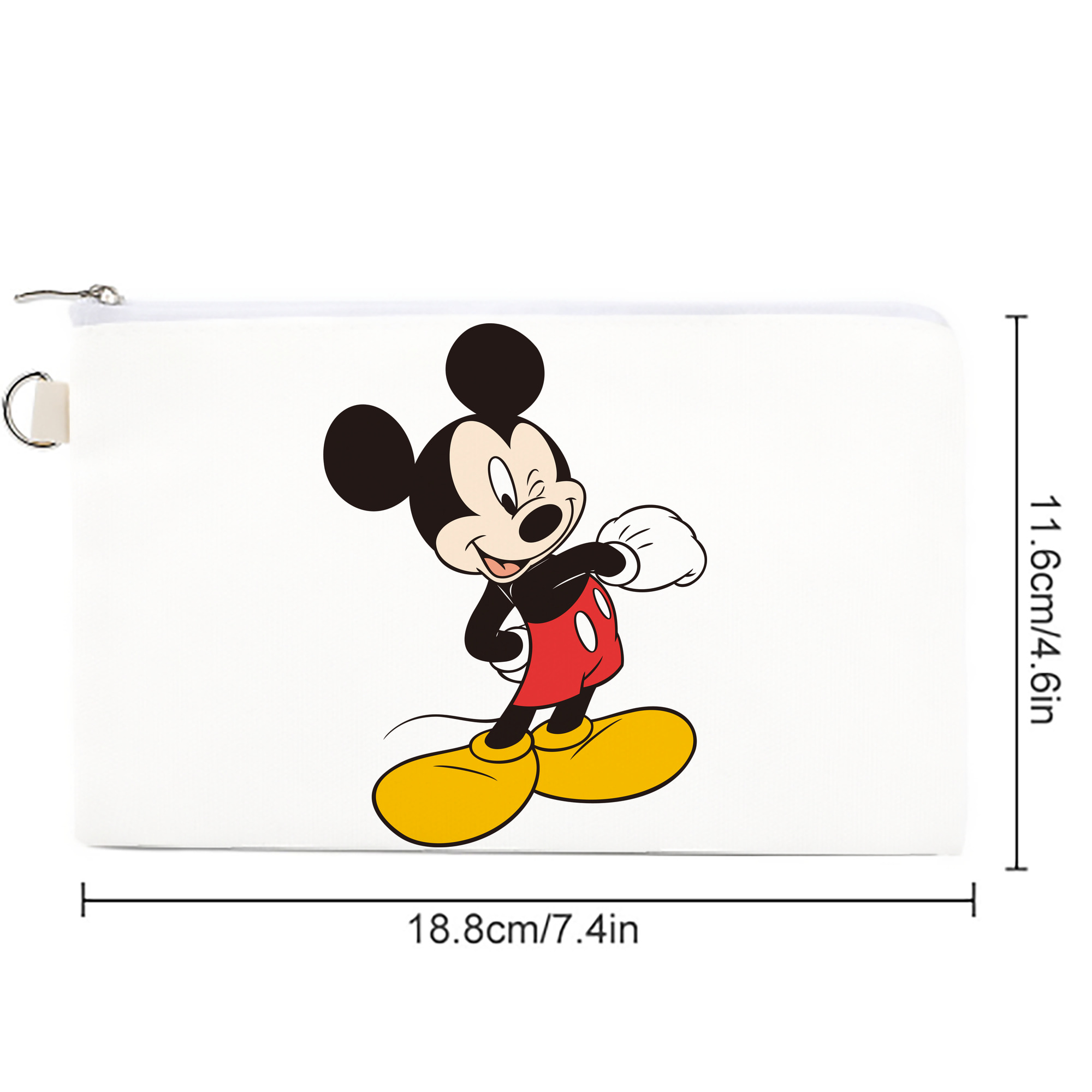 ミッキーマウス Mickey Mouse キャンバス生地ポーチ　小物入れ