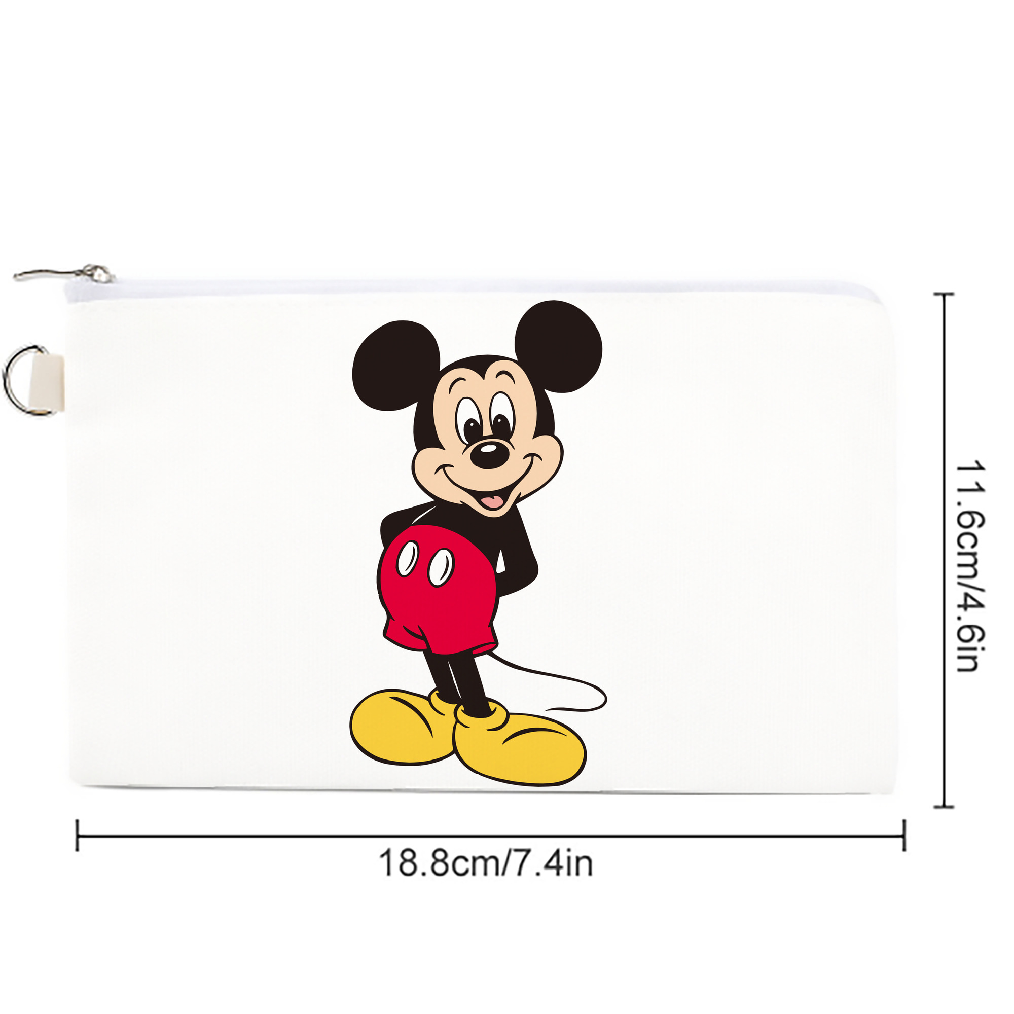 ミッキーマウス Mickey Mouse キャンバス生地ポーチ　小物入れ